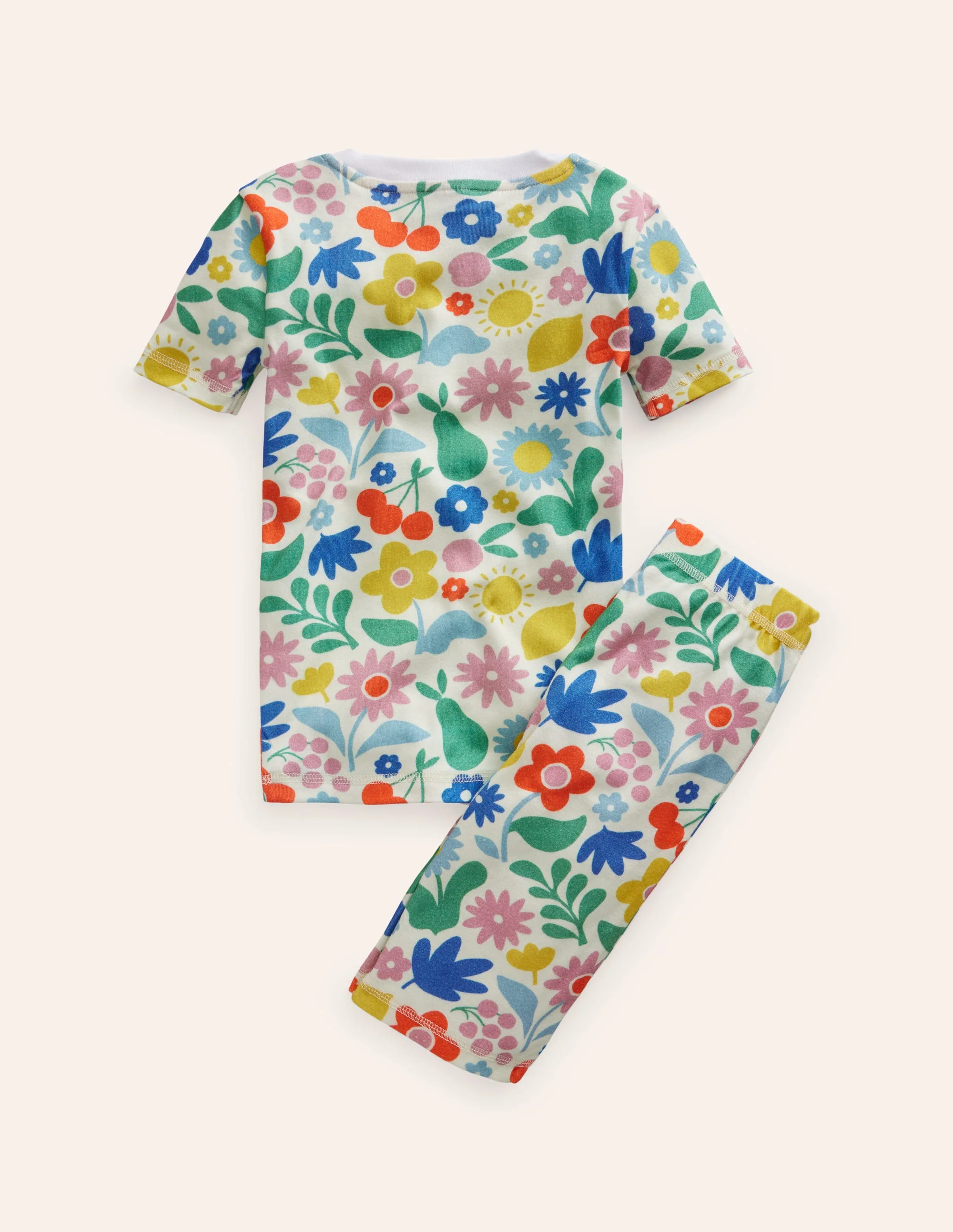 Snug Short John Pajamas-Multi Holiday Stencil - Image 2