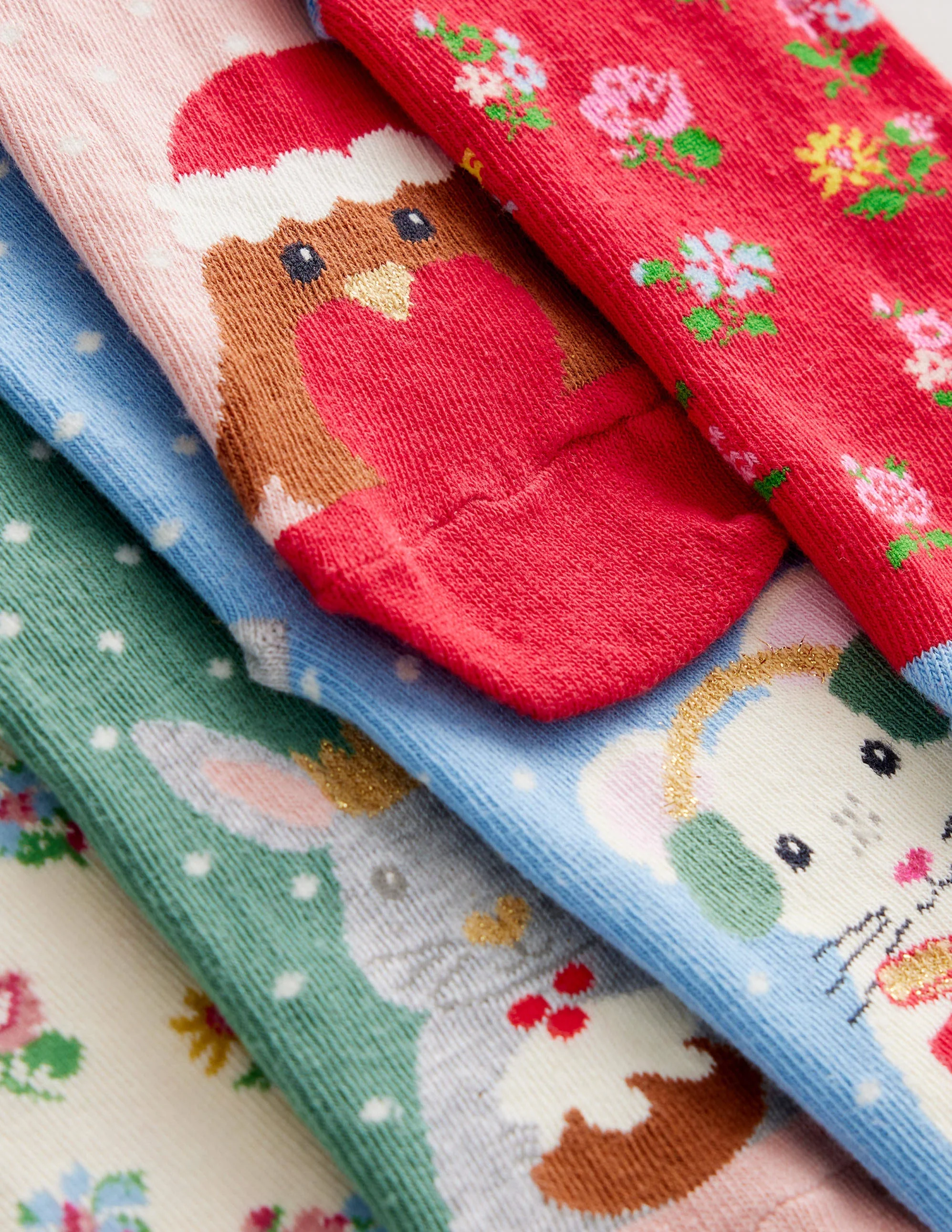Socks 5 Pack-Festive Animals - Image 2