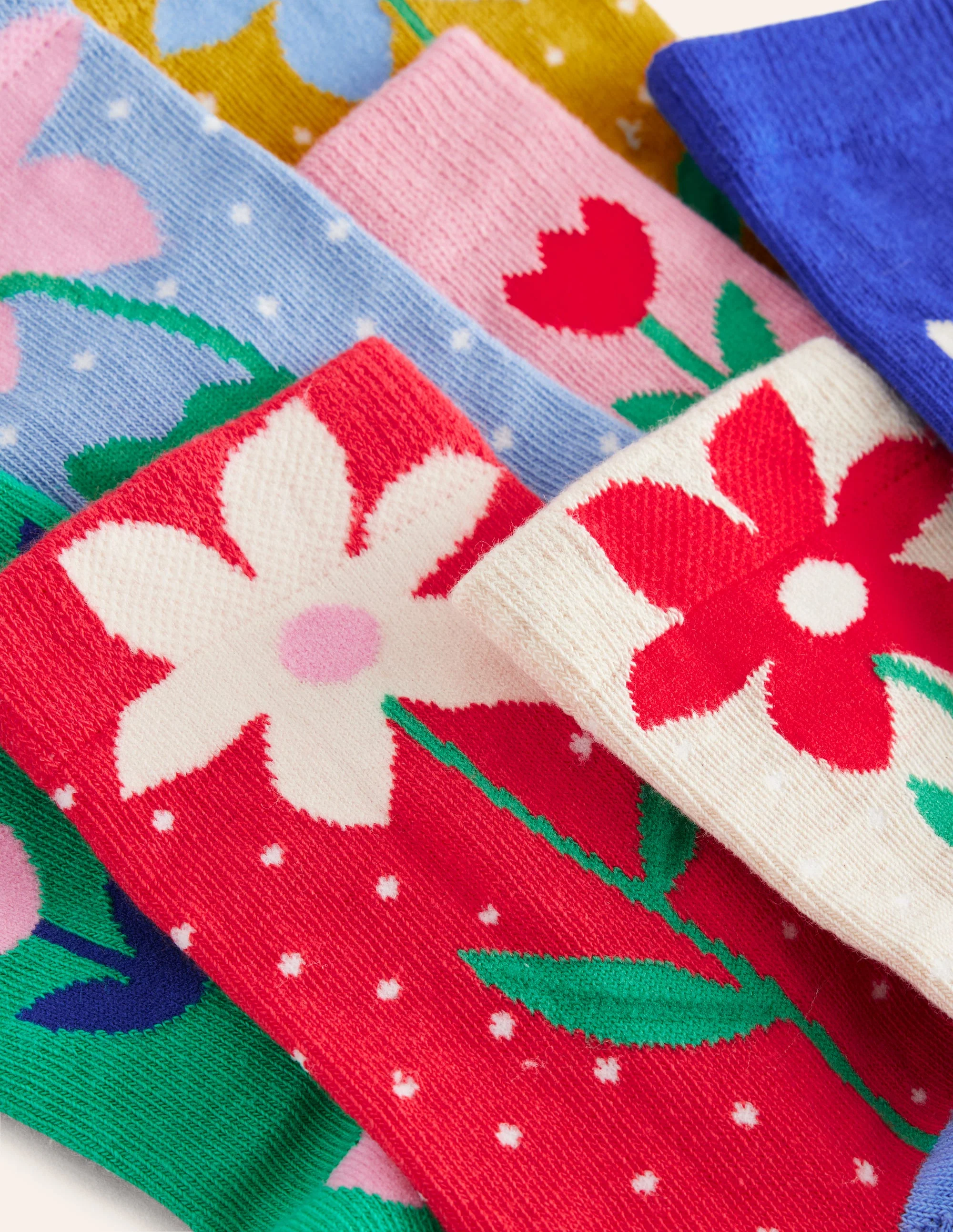 Socks 7 Pack-Multi Flower - Image 2