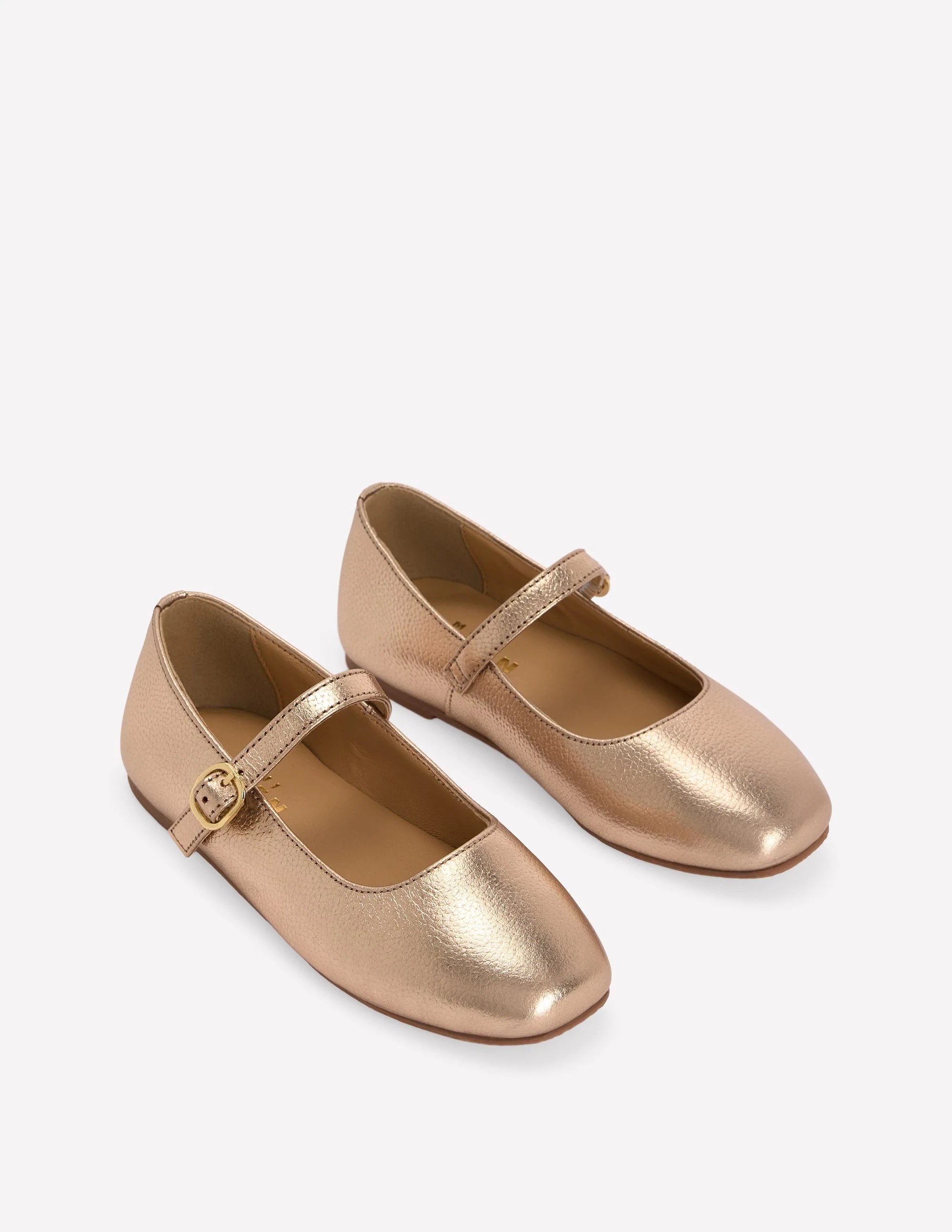 Square Toe Mary Janes-Gold - Image 2