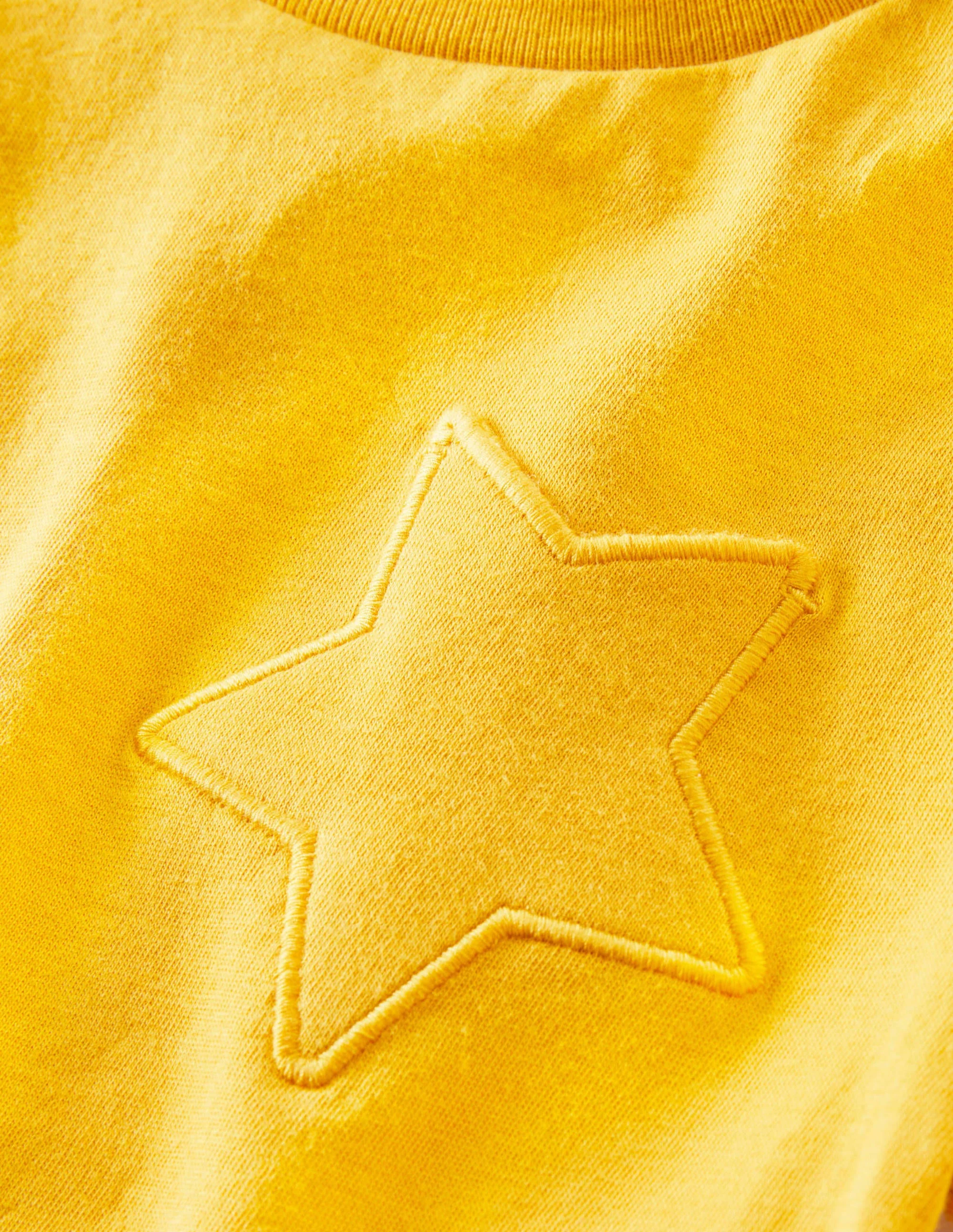 Star Pocket Slub T-shirt-Daffodil Yellow - Image 3