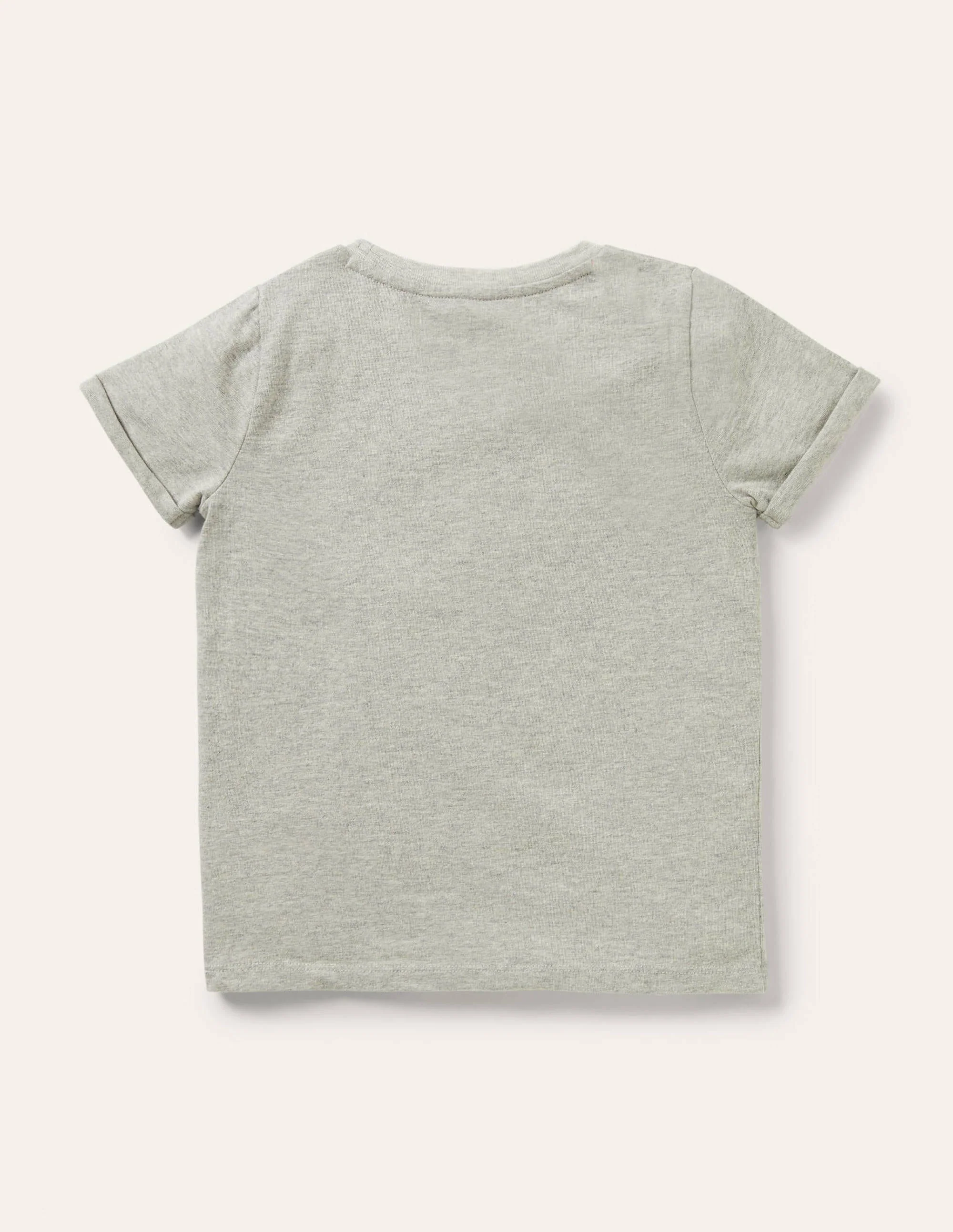 Star Pocket Slub T-shirt-Grey Marl - Image 2