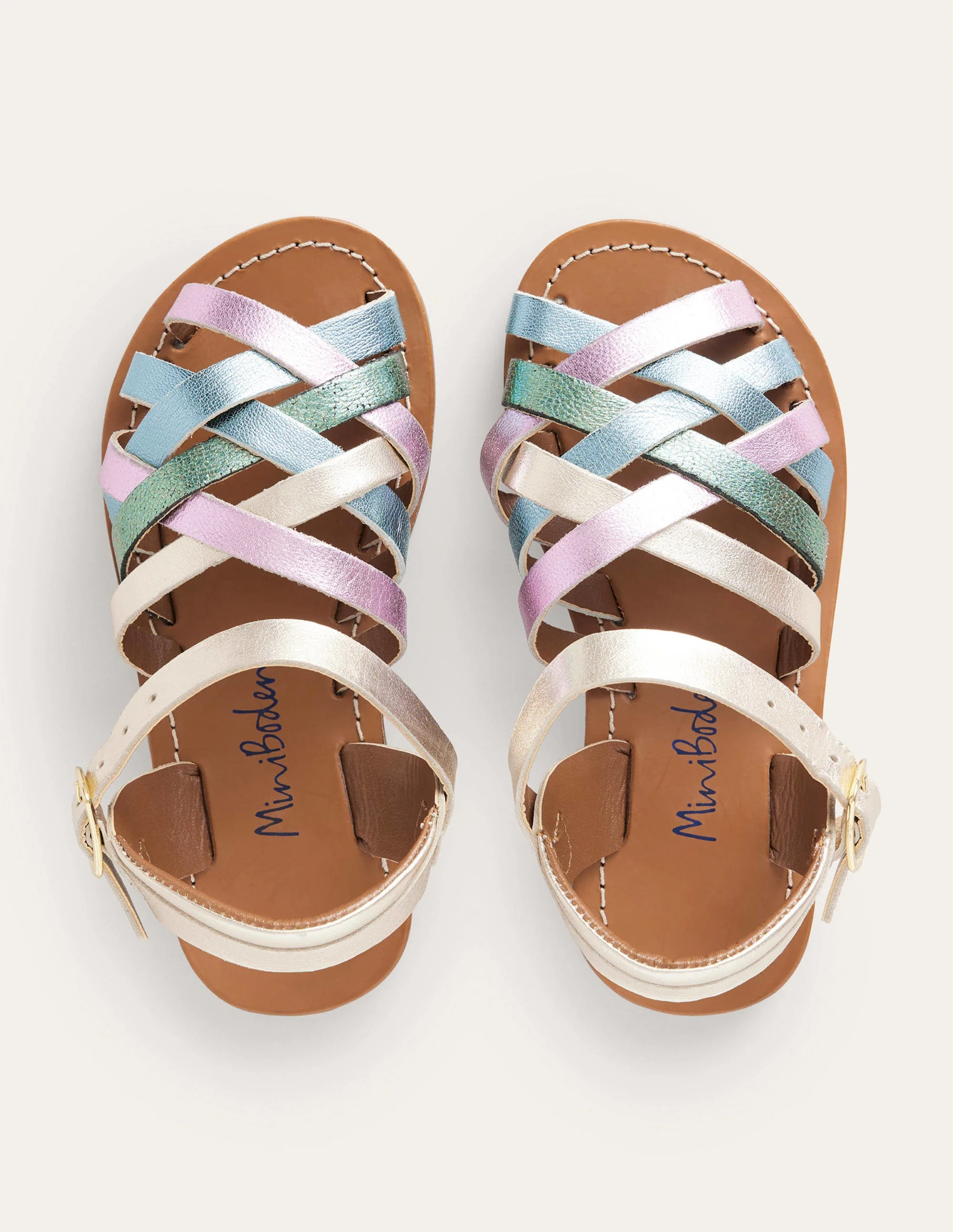 Strappy Sandals-Multi Metallic - Image 4