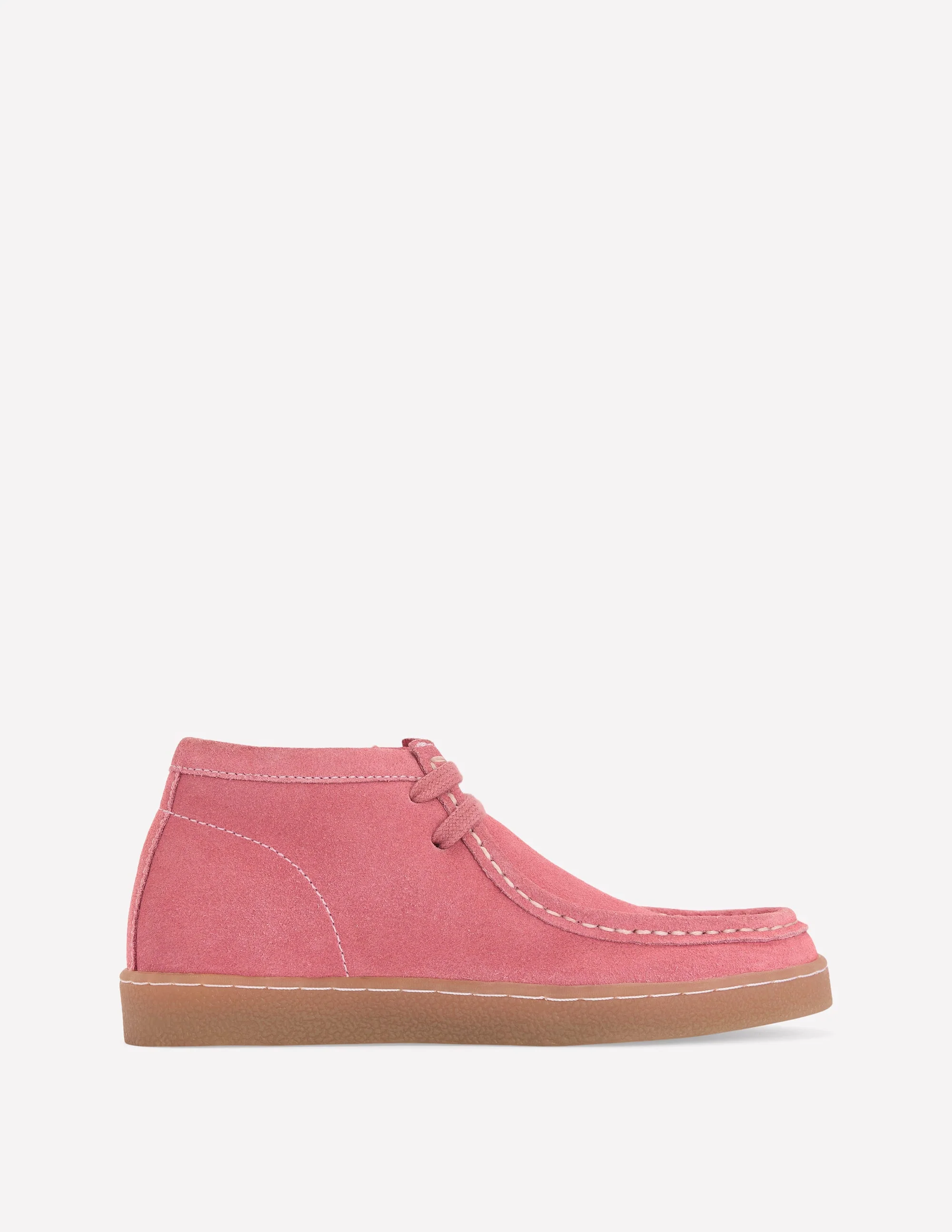 Suede Moccasin Shoe-Vintage Rose