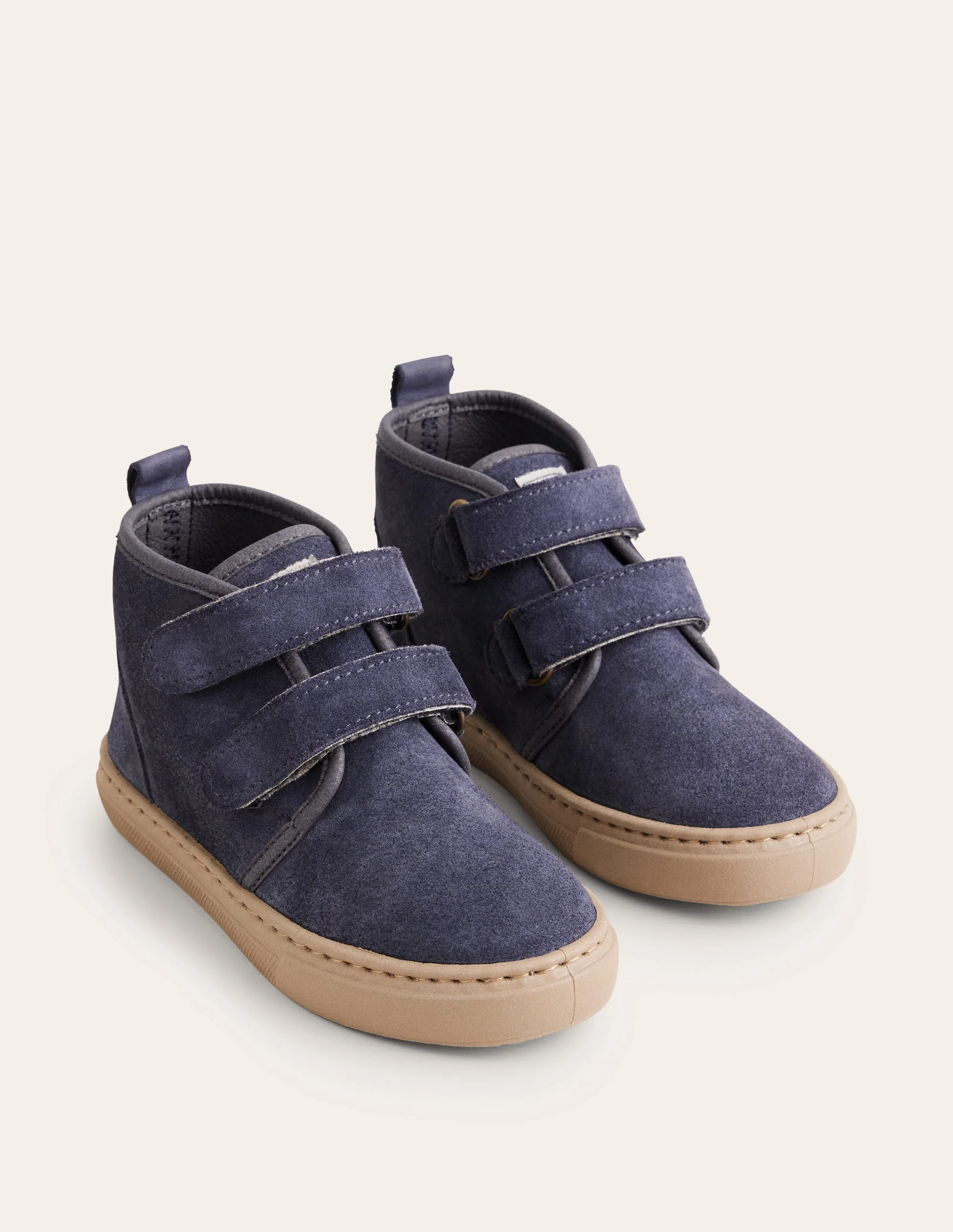 Suede Strap Boots-Navy - Image 2