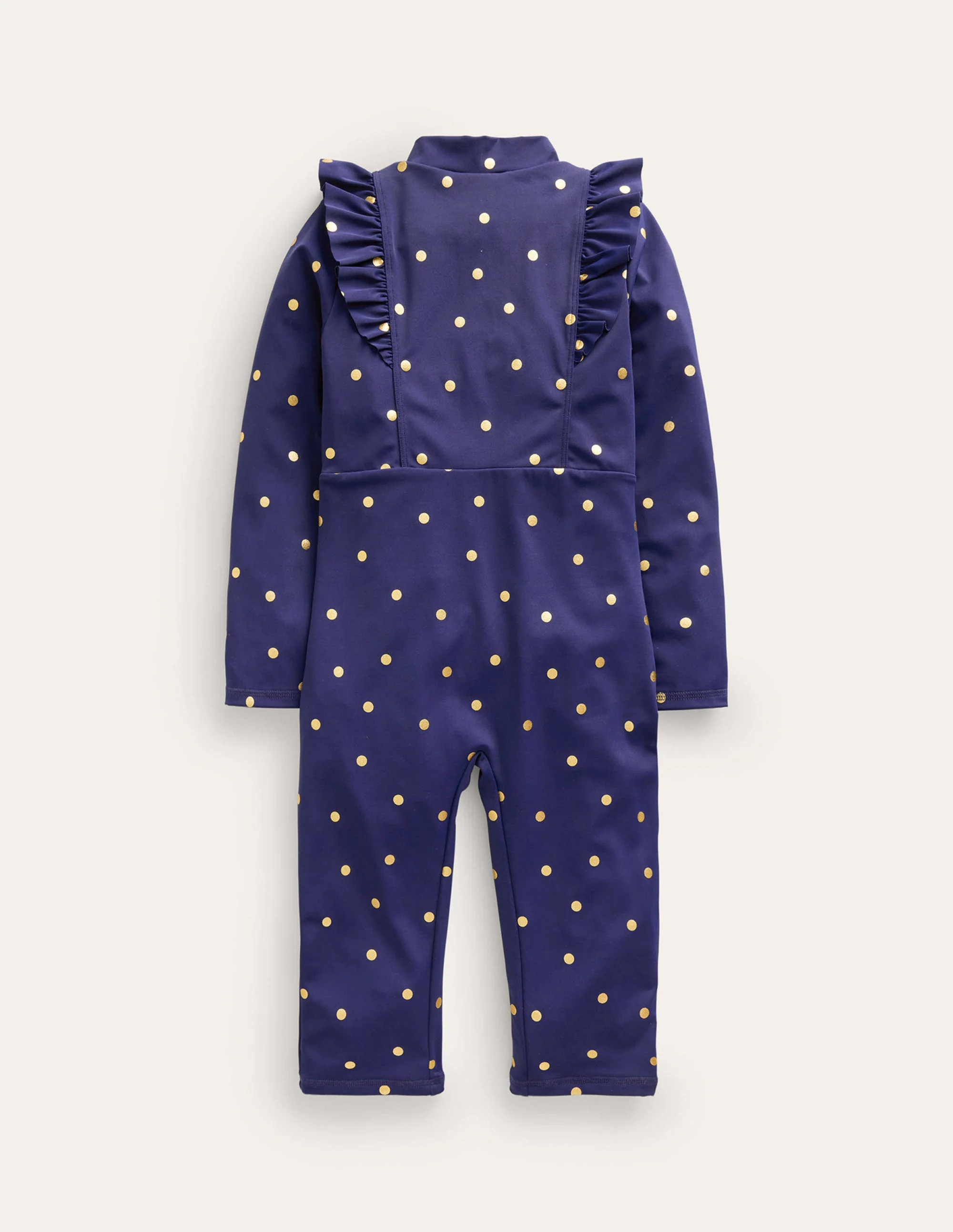 Sun Safe Surf Suit-Navy, Gold Spot - Image 2