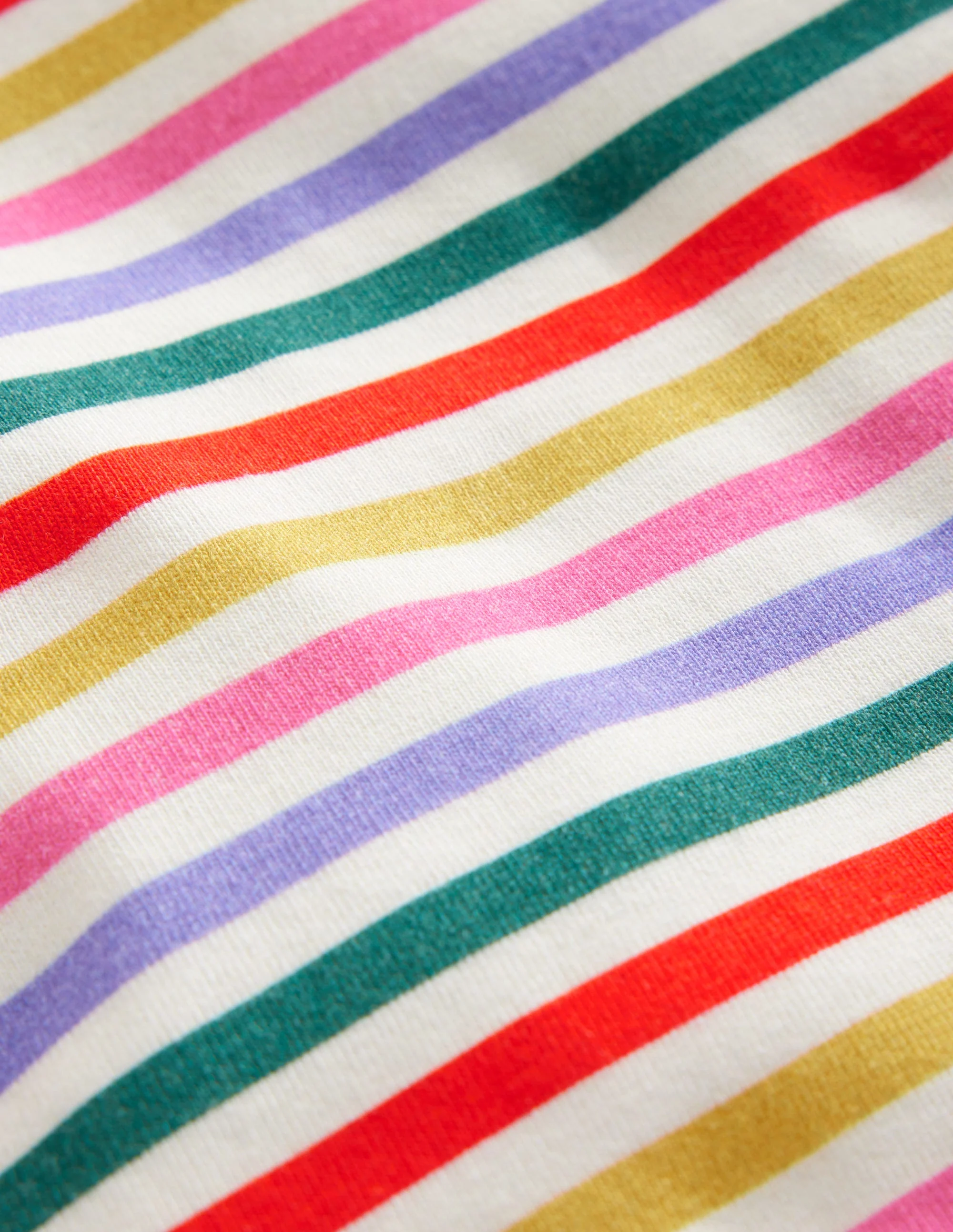 Super Soft Roll Neck Top-Multi Stripe - Image 3