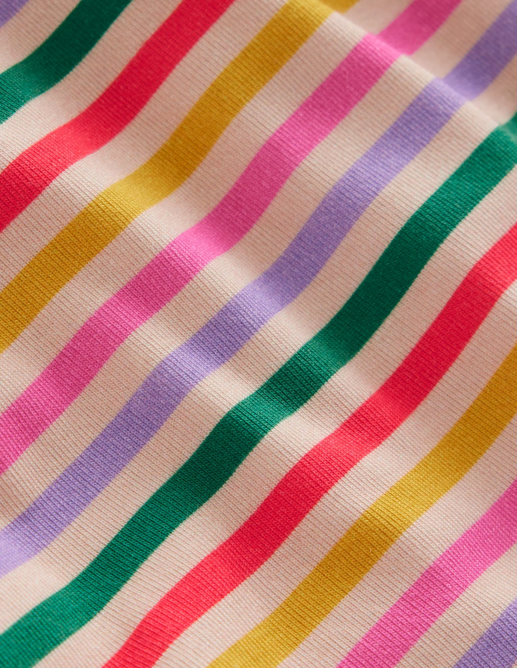 Super Soft Roll Neck Top-Multi Stripe - Image 3