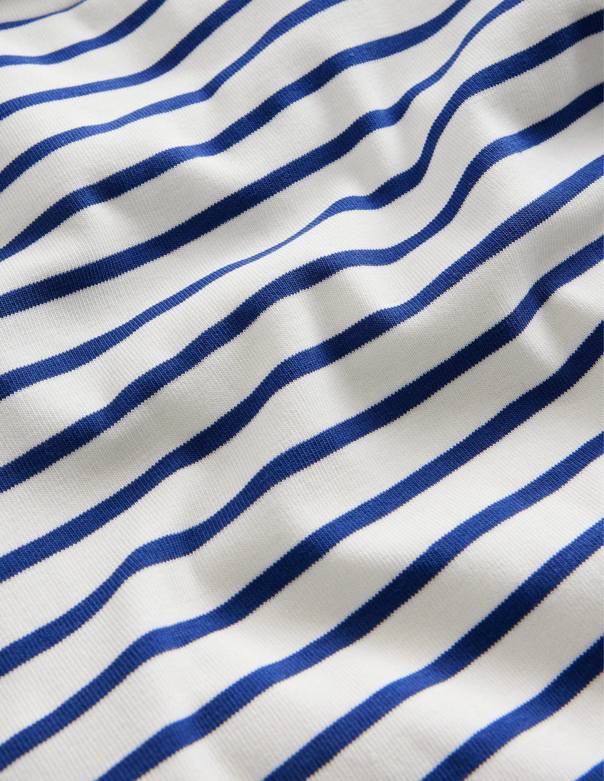 Super Soft Roll Neck Top-Navy/Ivory - Image 3