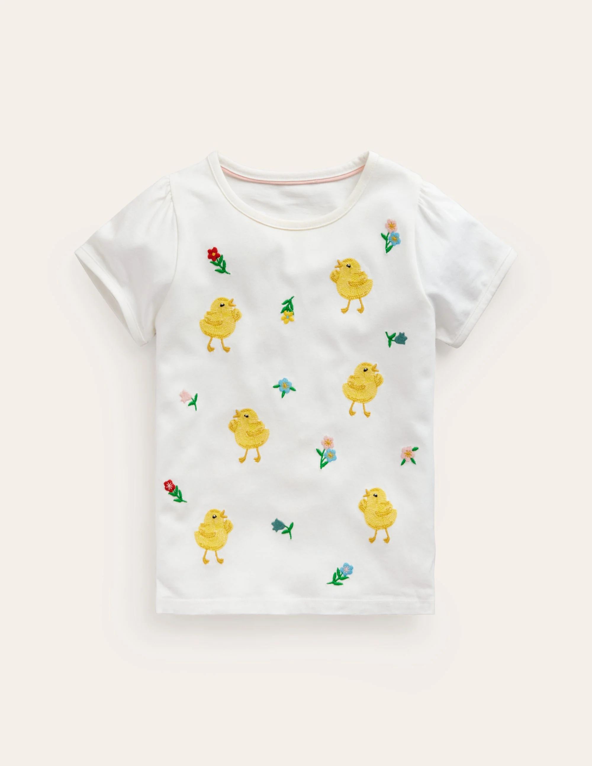 Superstitch Jersey Top-Ivory Chicks