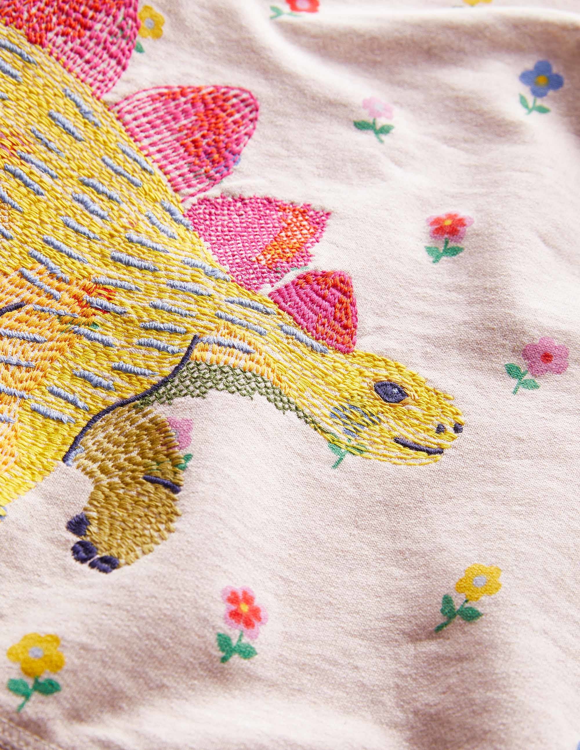 Superstitch Sweatshirt-Oatmeal Marl Dinosaur - Image 3