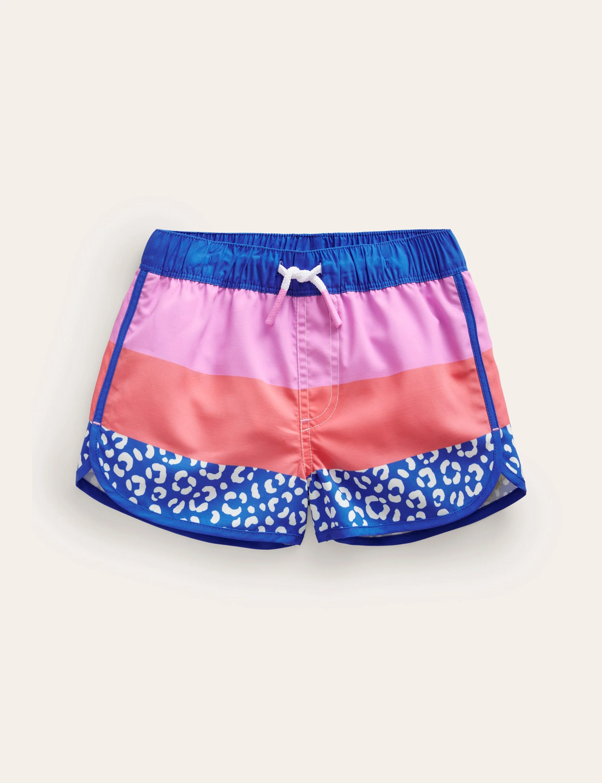 Surf Shorts-Blue Leopard
