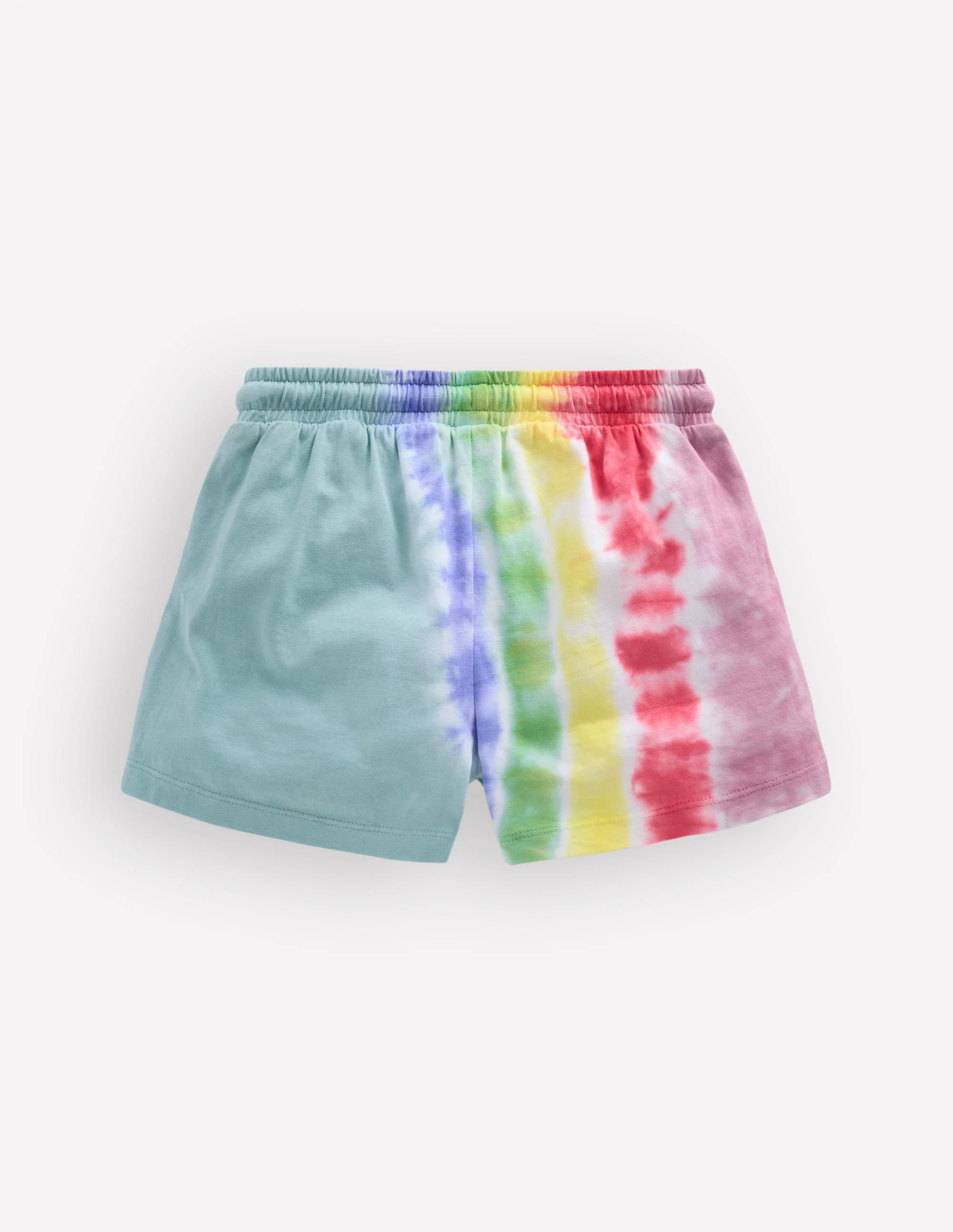Tie Dye Logo Shorts-Dawn Blue Rainbow - Image 3