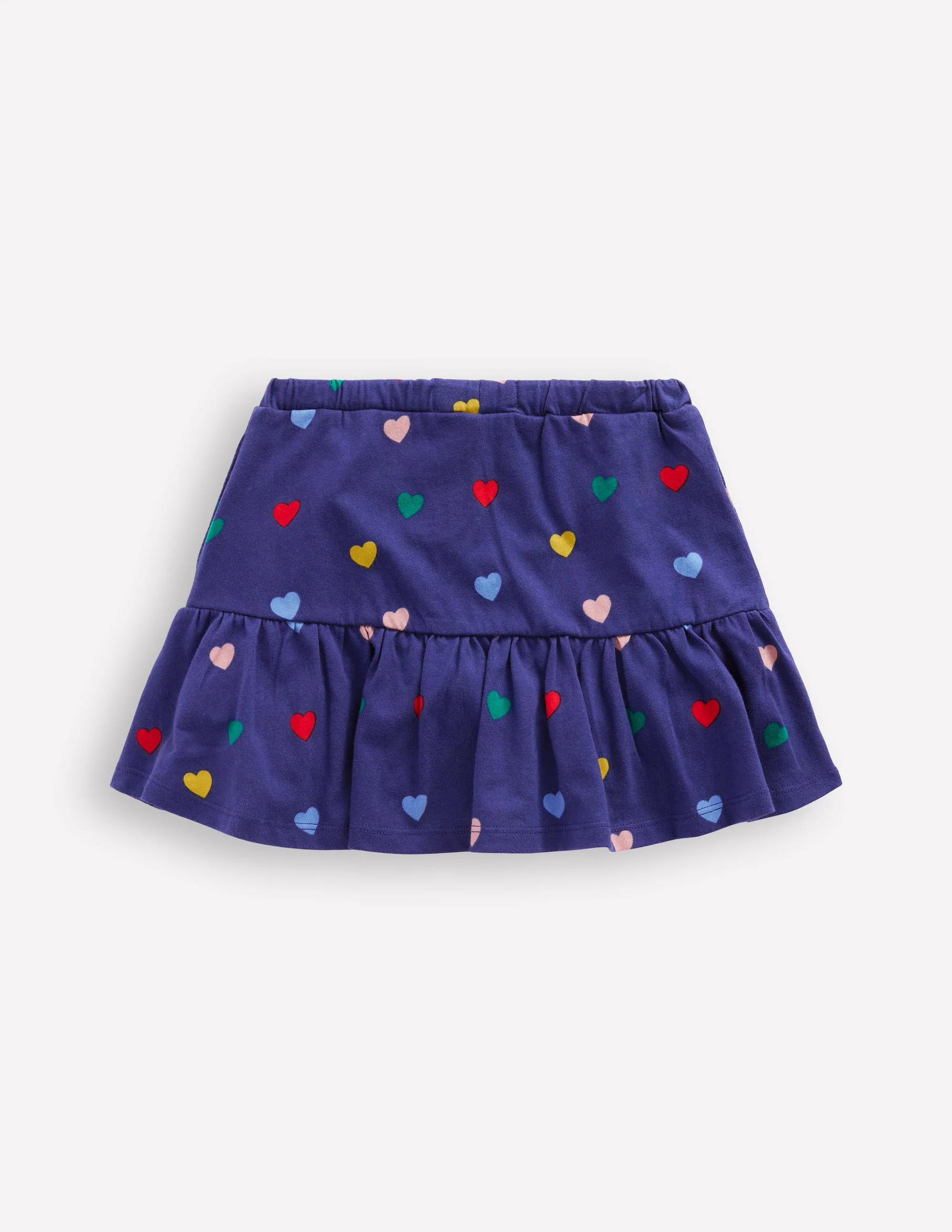 Tiered Jersey Skort-Starboard Blue Multi Hearts - Image 2