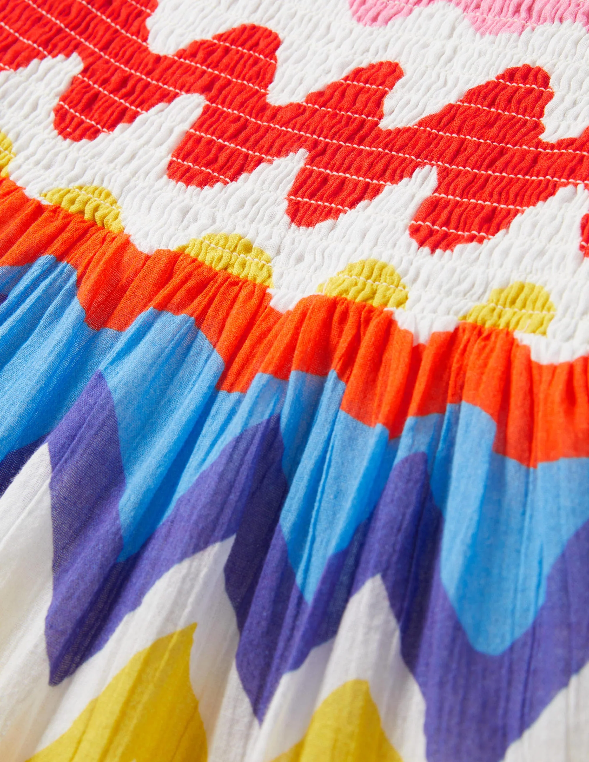 Tiered Sun Dress-Multi Ric-rac - Image 3
