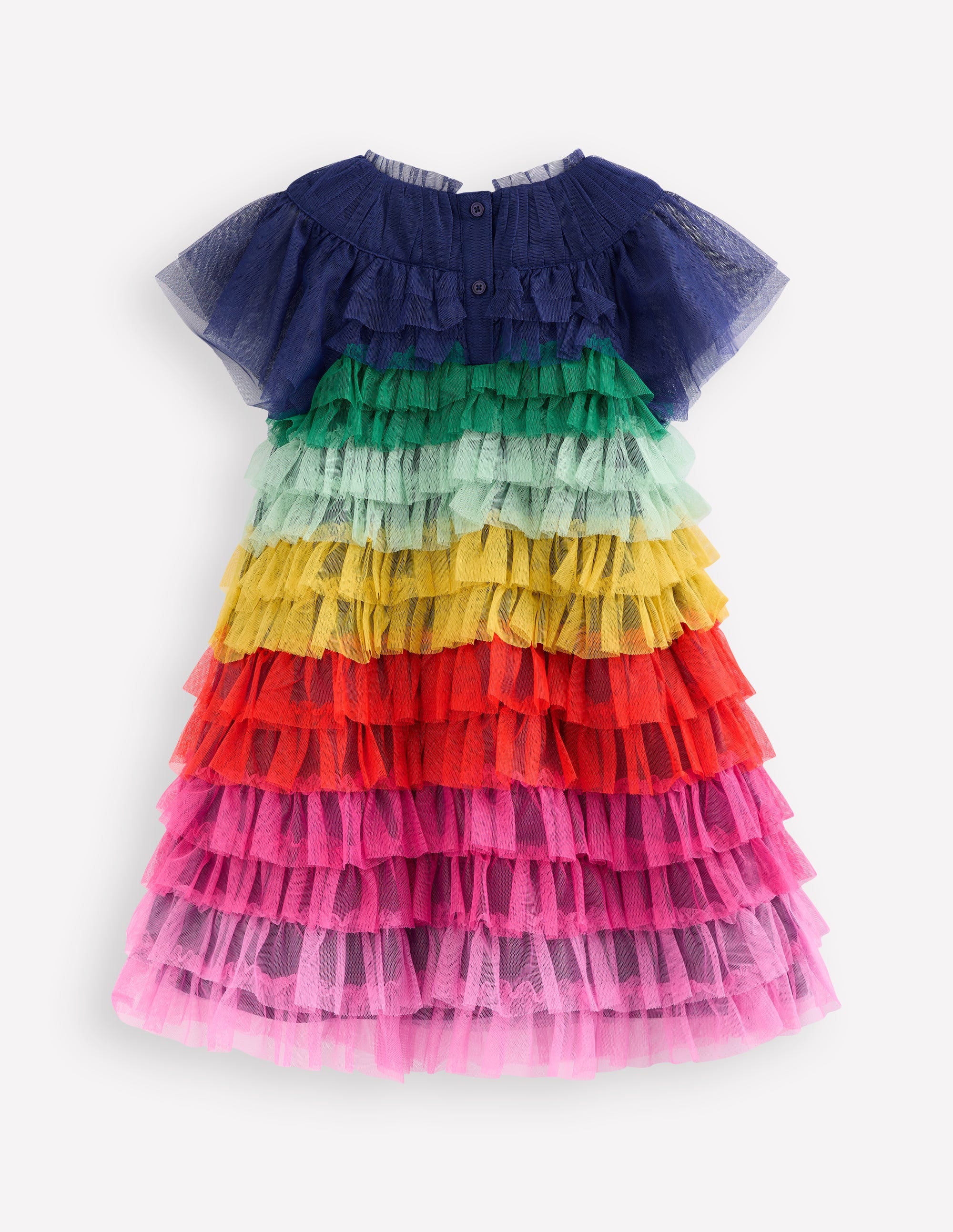 Tiered Tulle Dress-Rainbow Multi - Image 2