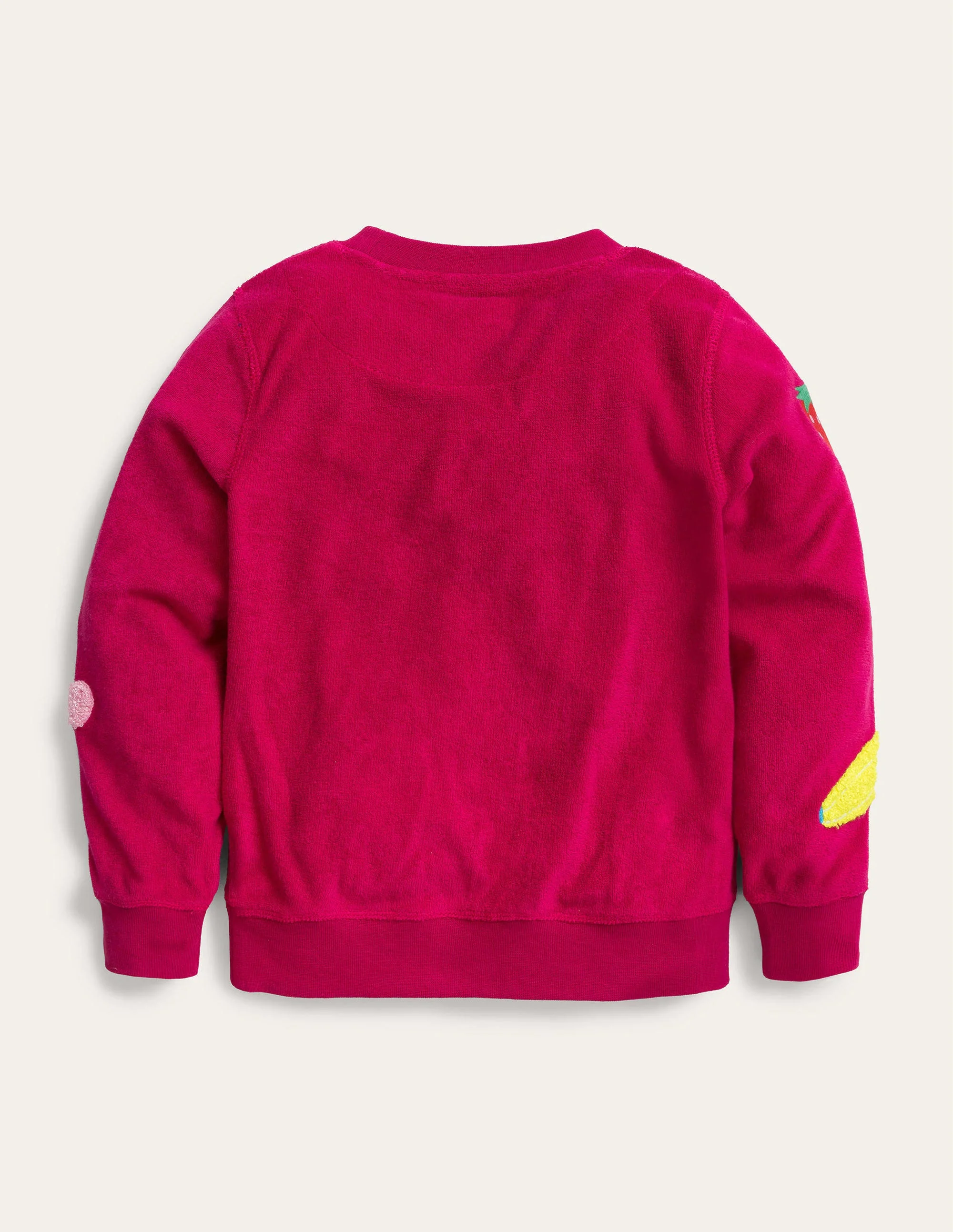 Toweling Logo Sweatshirt-Candy Cane Pink - Image 2