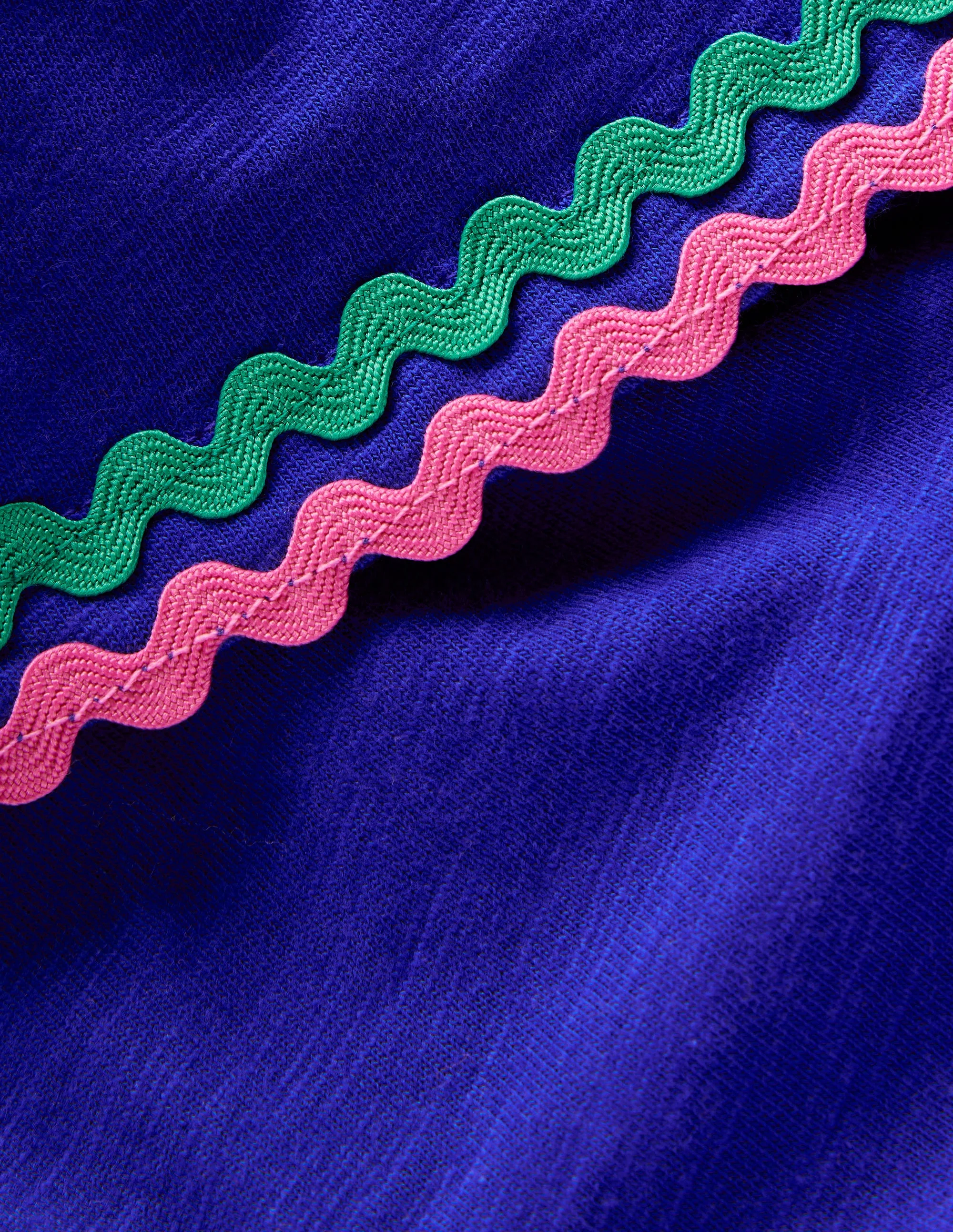 Trim Detail Pretty Top-Bright Blue - Image 3
