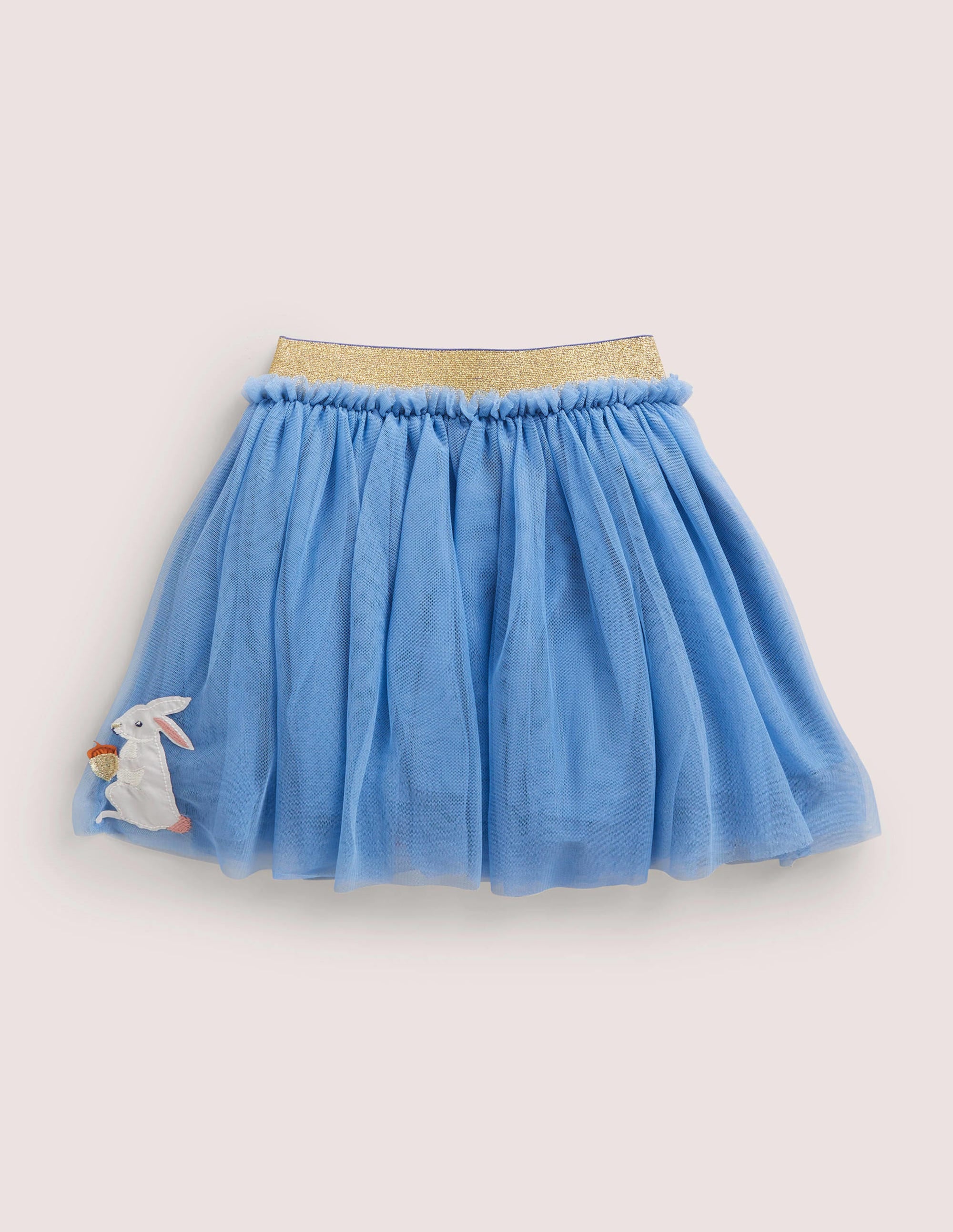Tulle Appliqué Skirt-Riviera Blue Woodland Animals - Image 2