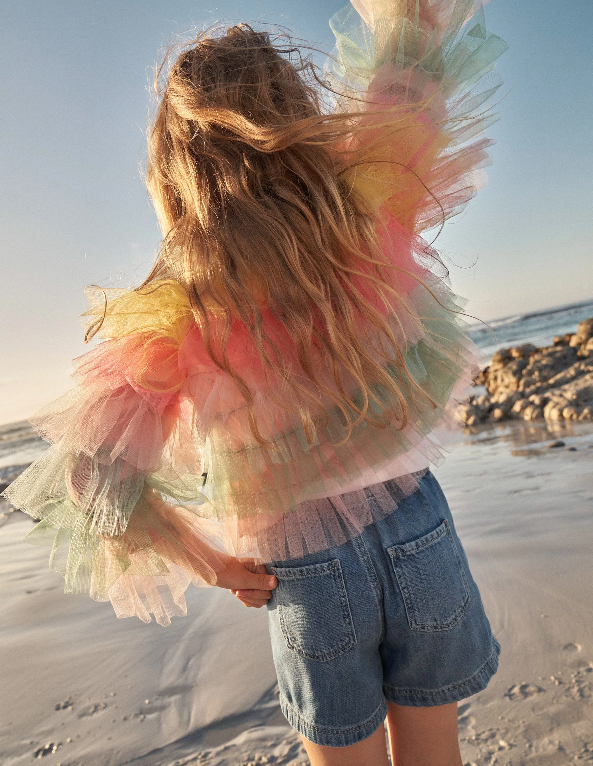 Tulle Jacket-Multi Rainbow - Image 5