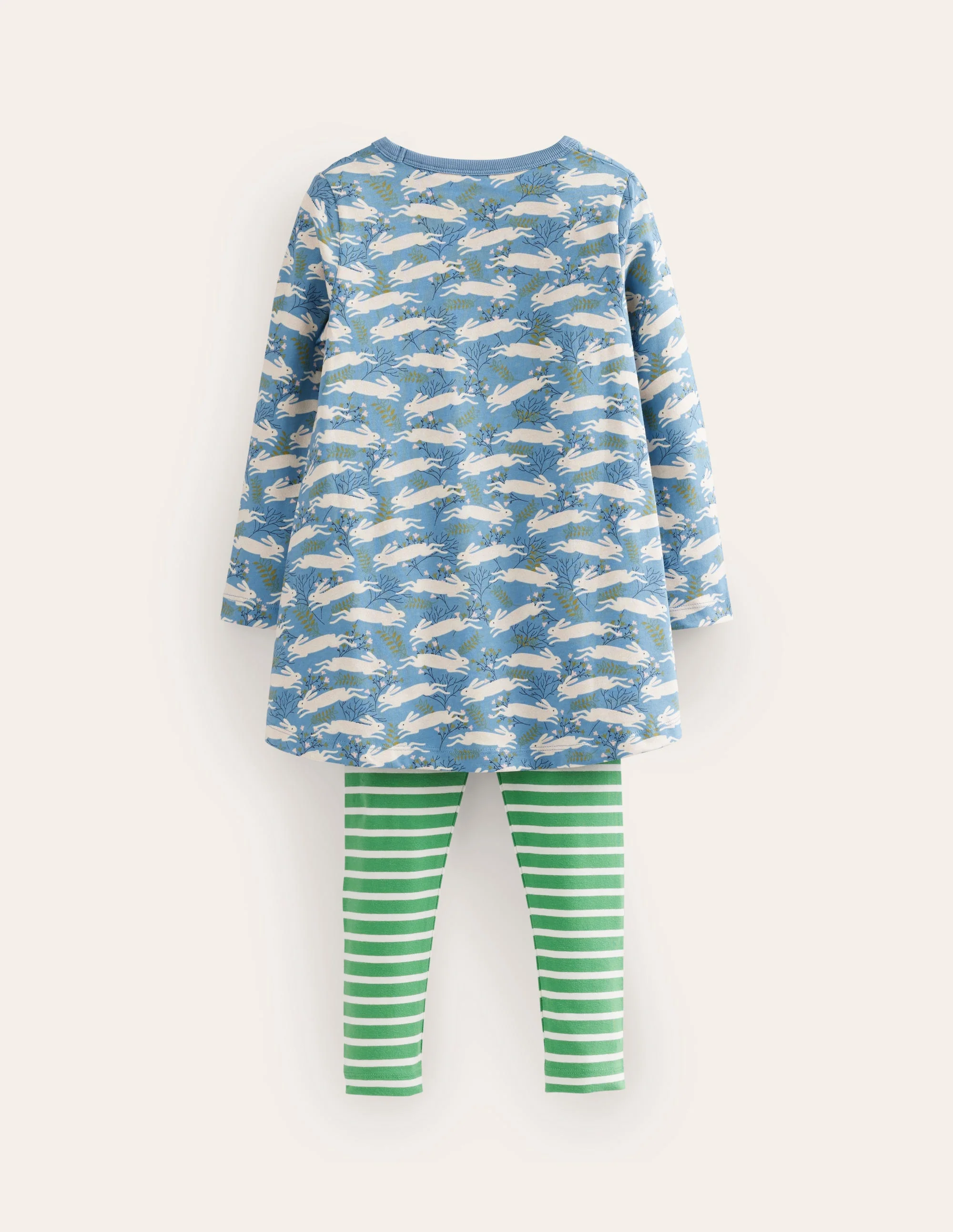 Tunic and Leggings Set-Blue Bunny Hop - Image 2