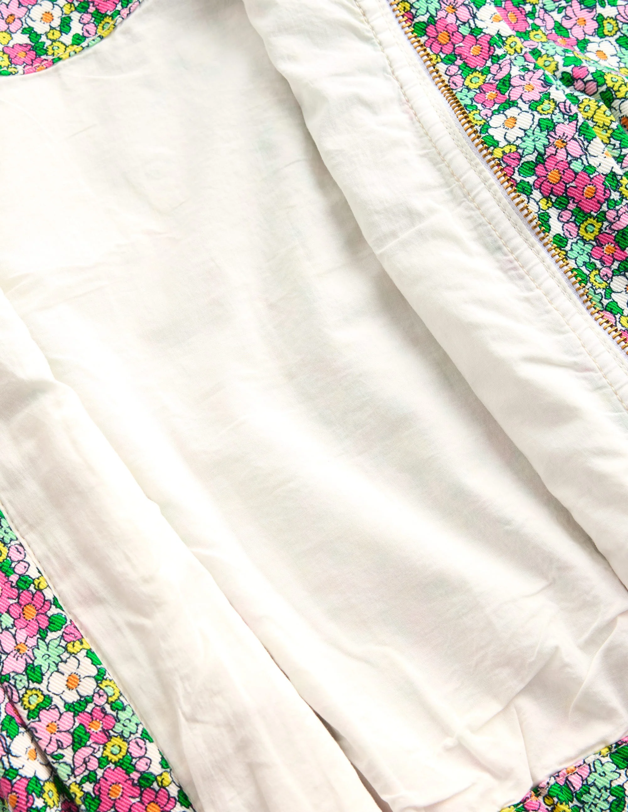 Twill Bomber Jacket-Multi Summer Flowerbed - Image 4