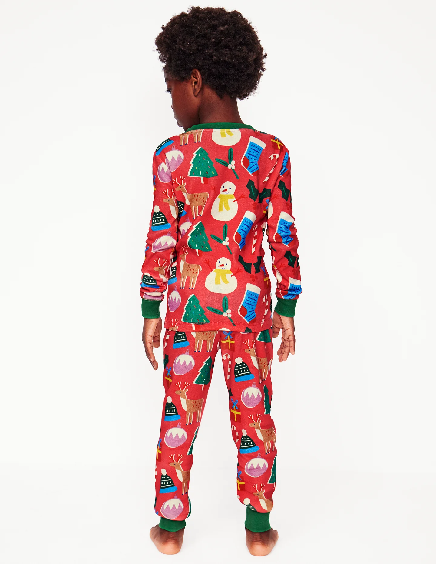Twin Pack Snug Pajamas-Jam Red Christmas - Image 2