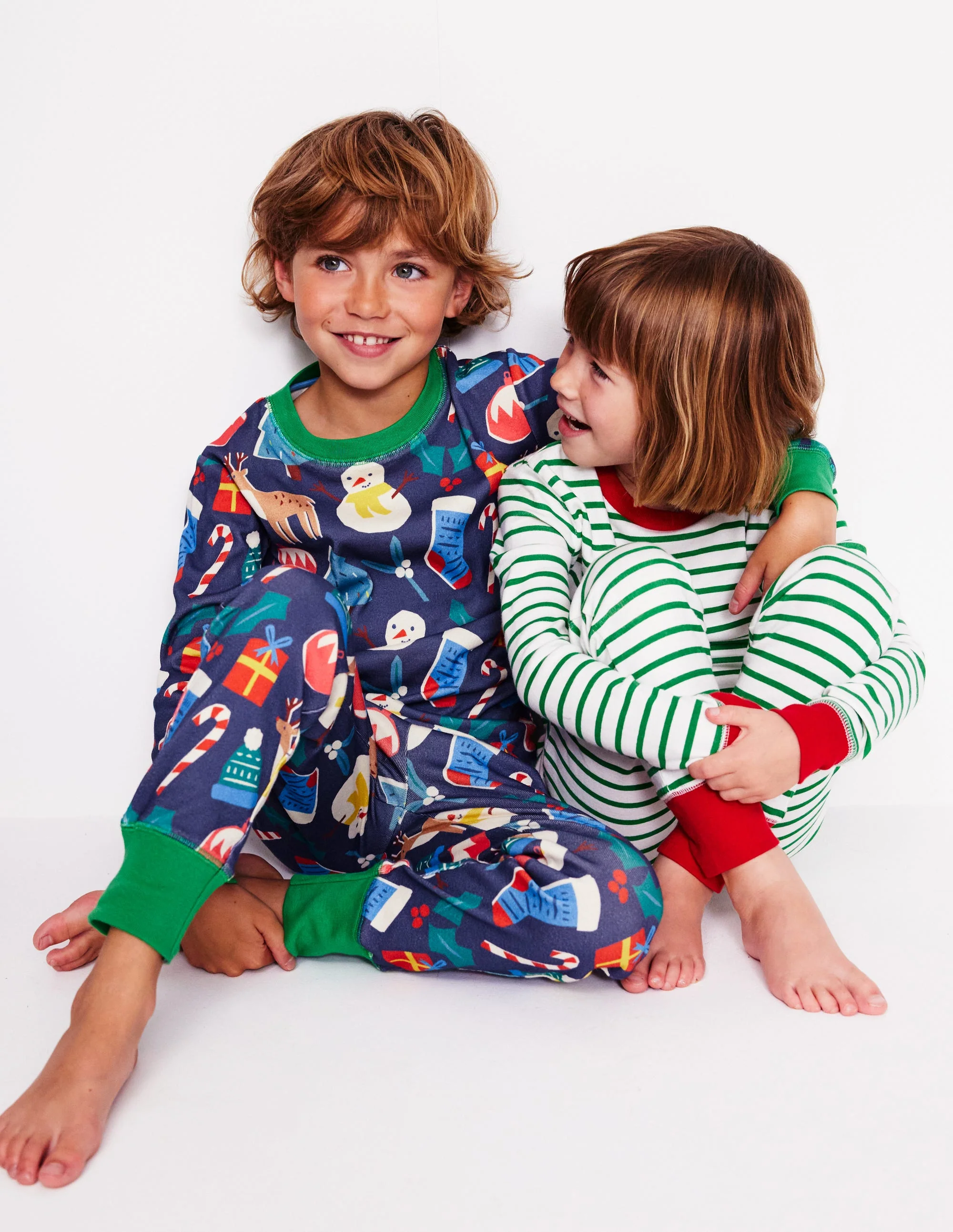 Twin Pack Snug Pajamas-Jam Red Christmas - Image 9