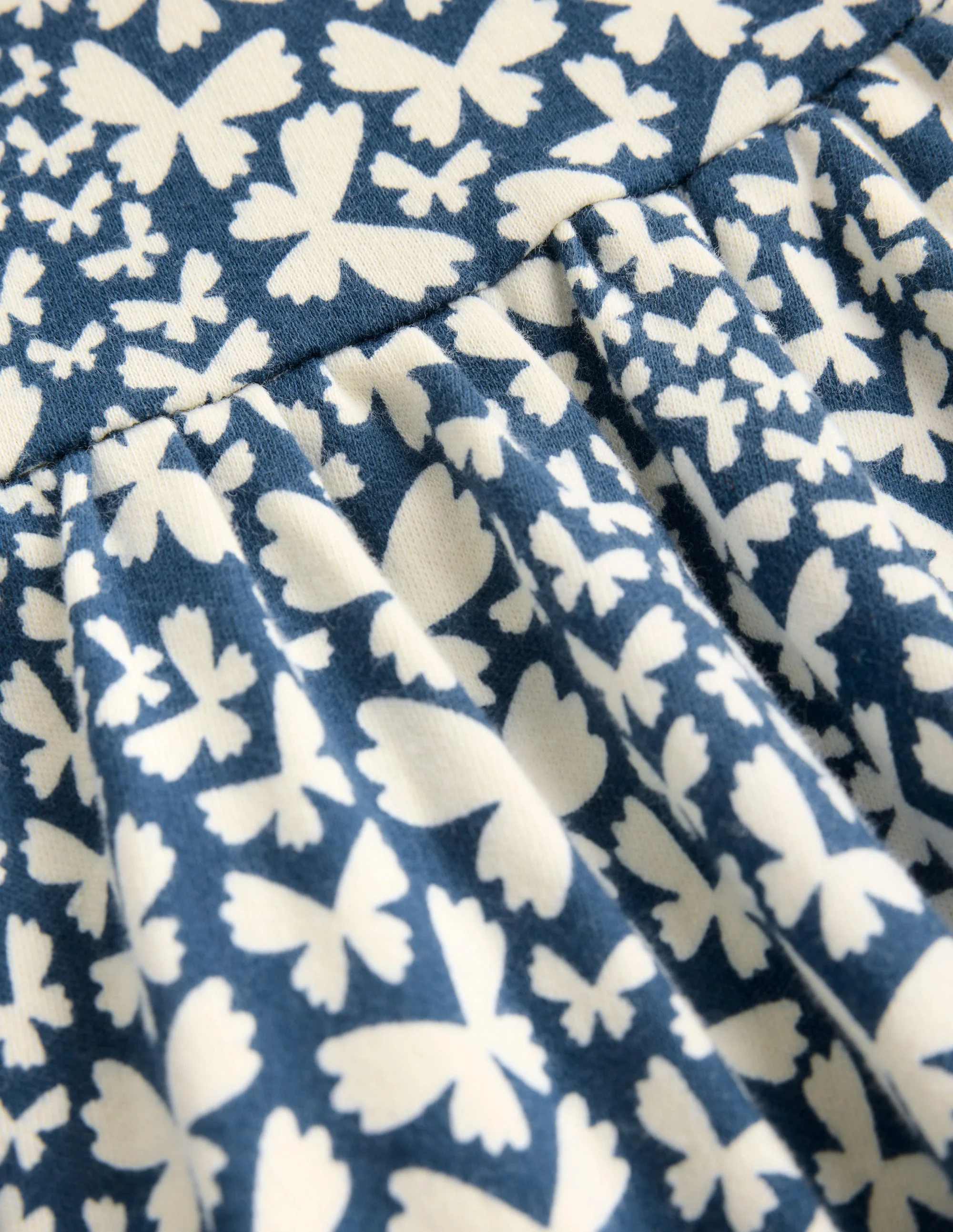 Twirly Jersey Dress-Blue Butterfly - Image 3