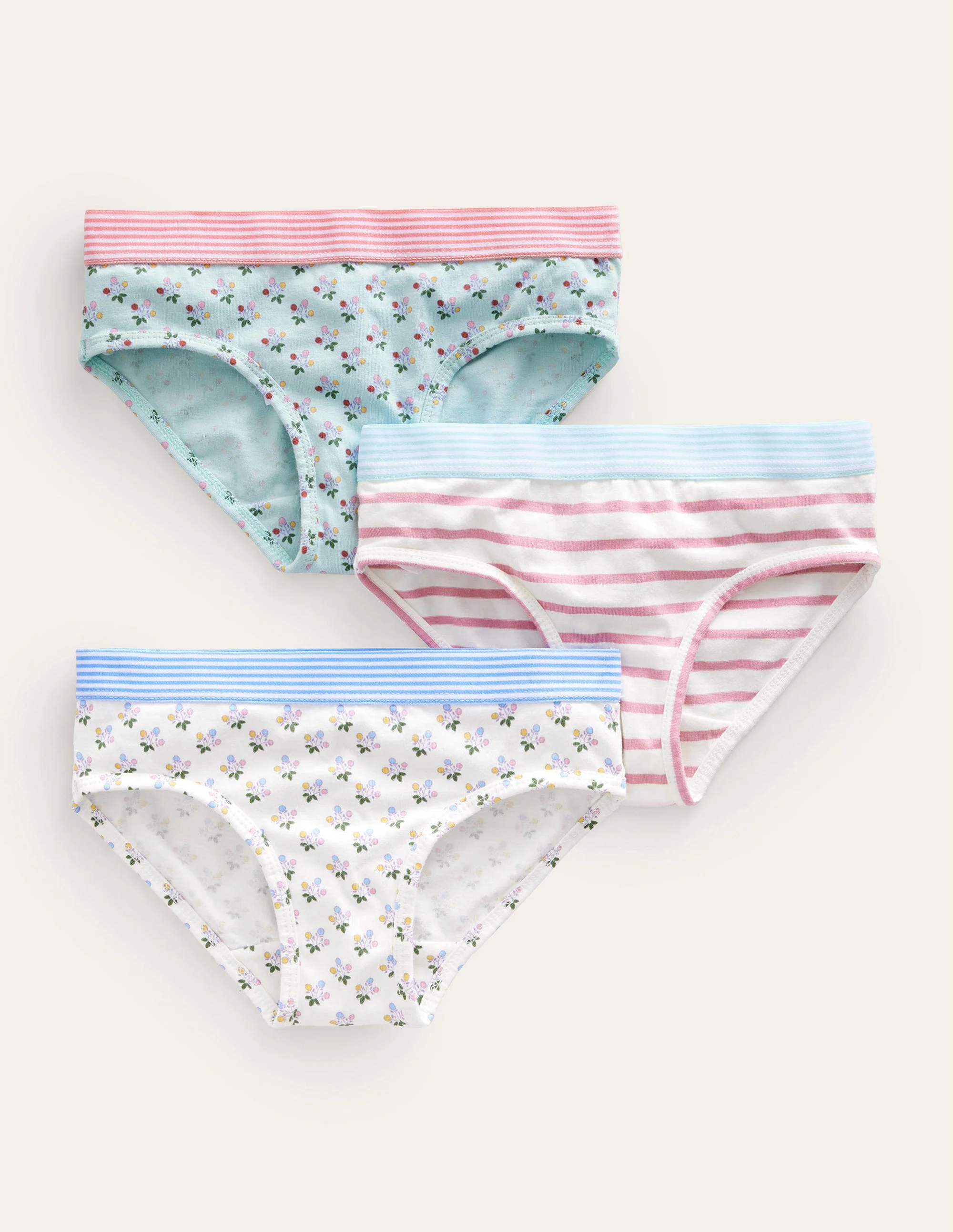 Underwear 3 Pack-Ivory Posy