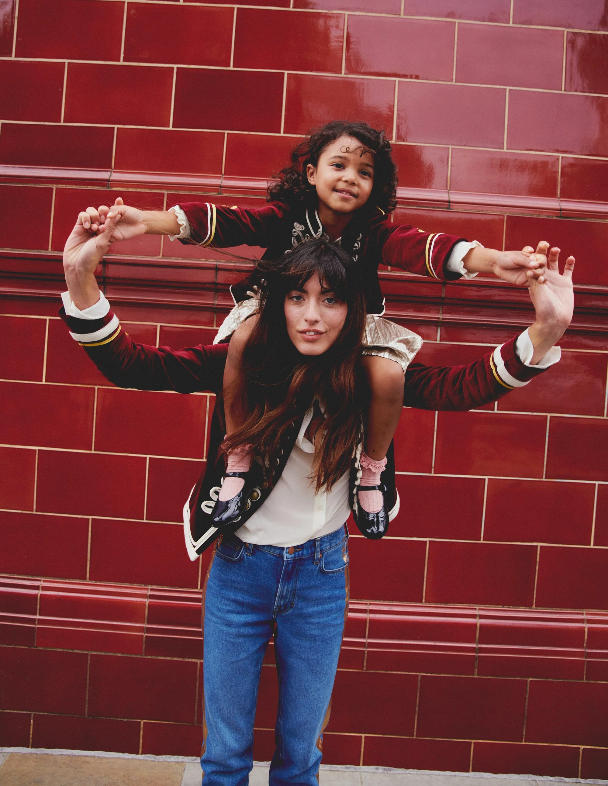 Velvet Military Jacket-Cabernet - Image 5