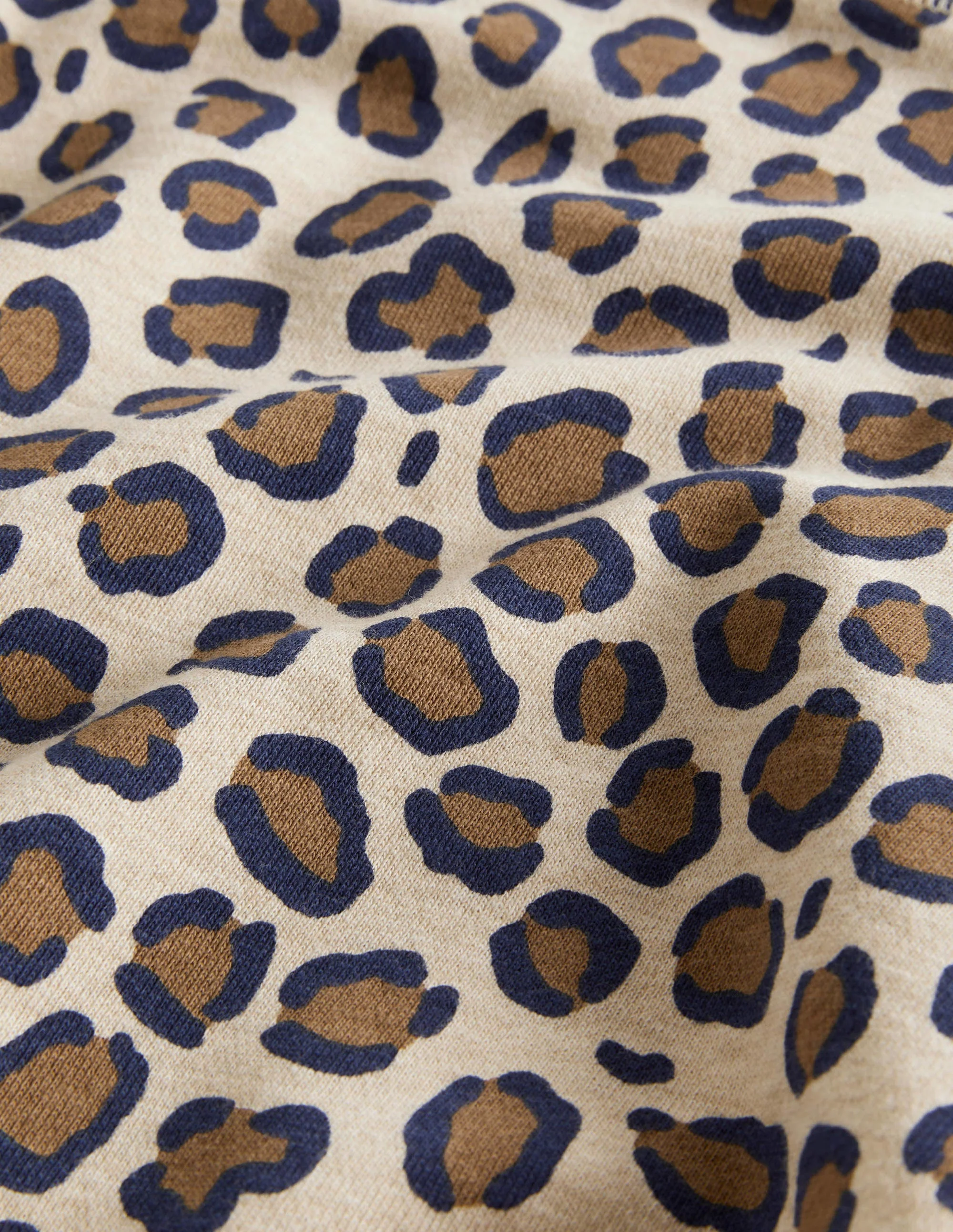 Volume Sleeve Sweatshirt-Nut Brown Leopard - Image 3
