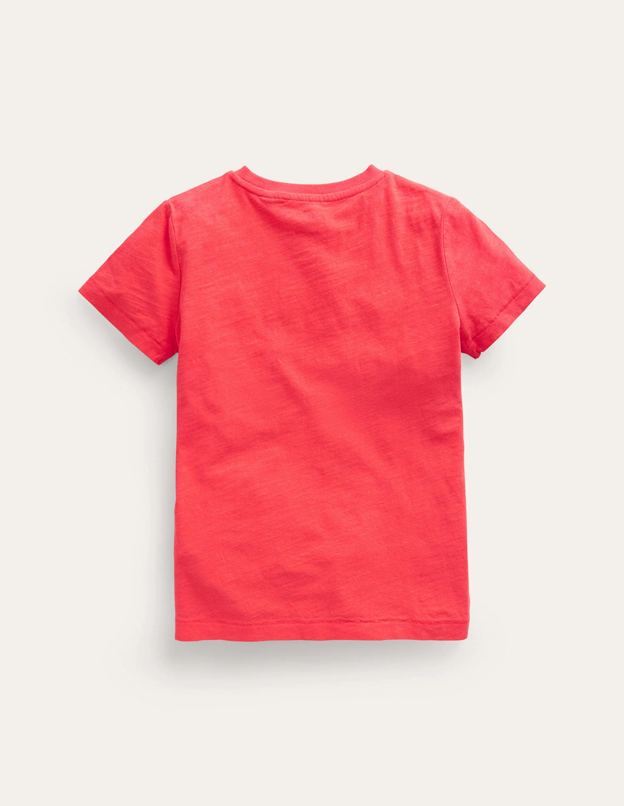 Washed Slub T-shirt-Jam Red - Image 2