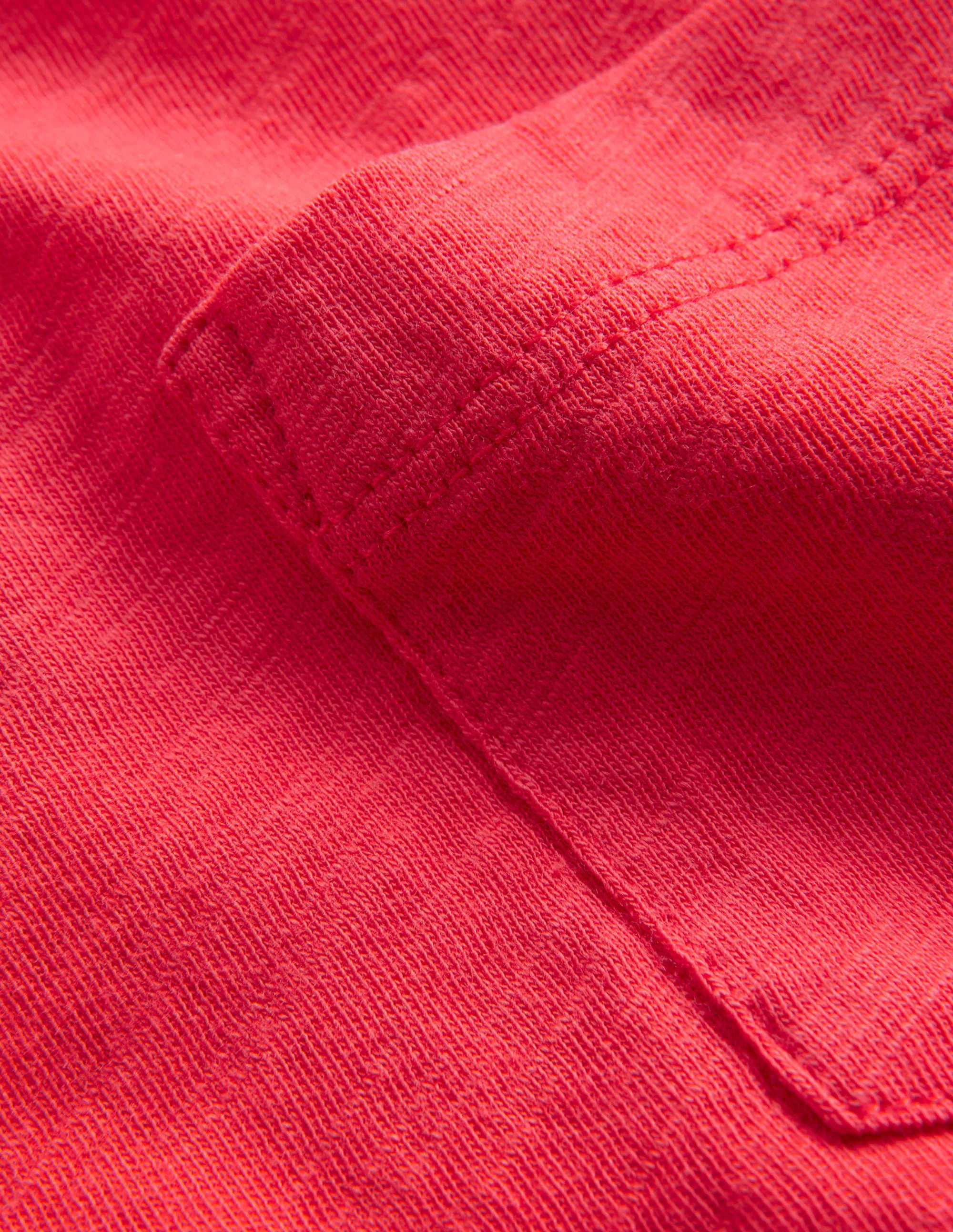 Washed Slub T-shirt-Jam Red - Image 3