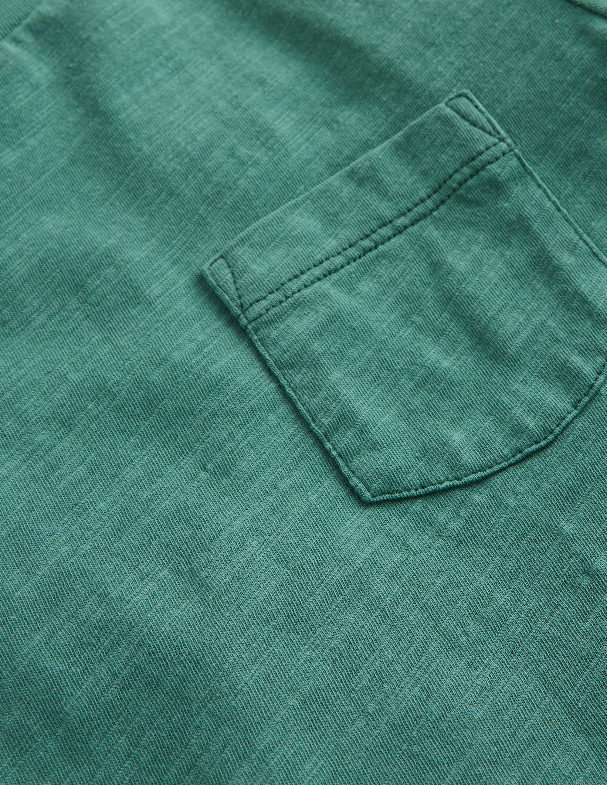 Washed Slub T-shirt-Spruce Green - Image 3