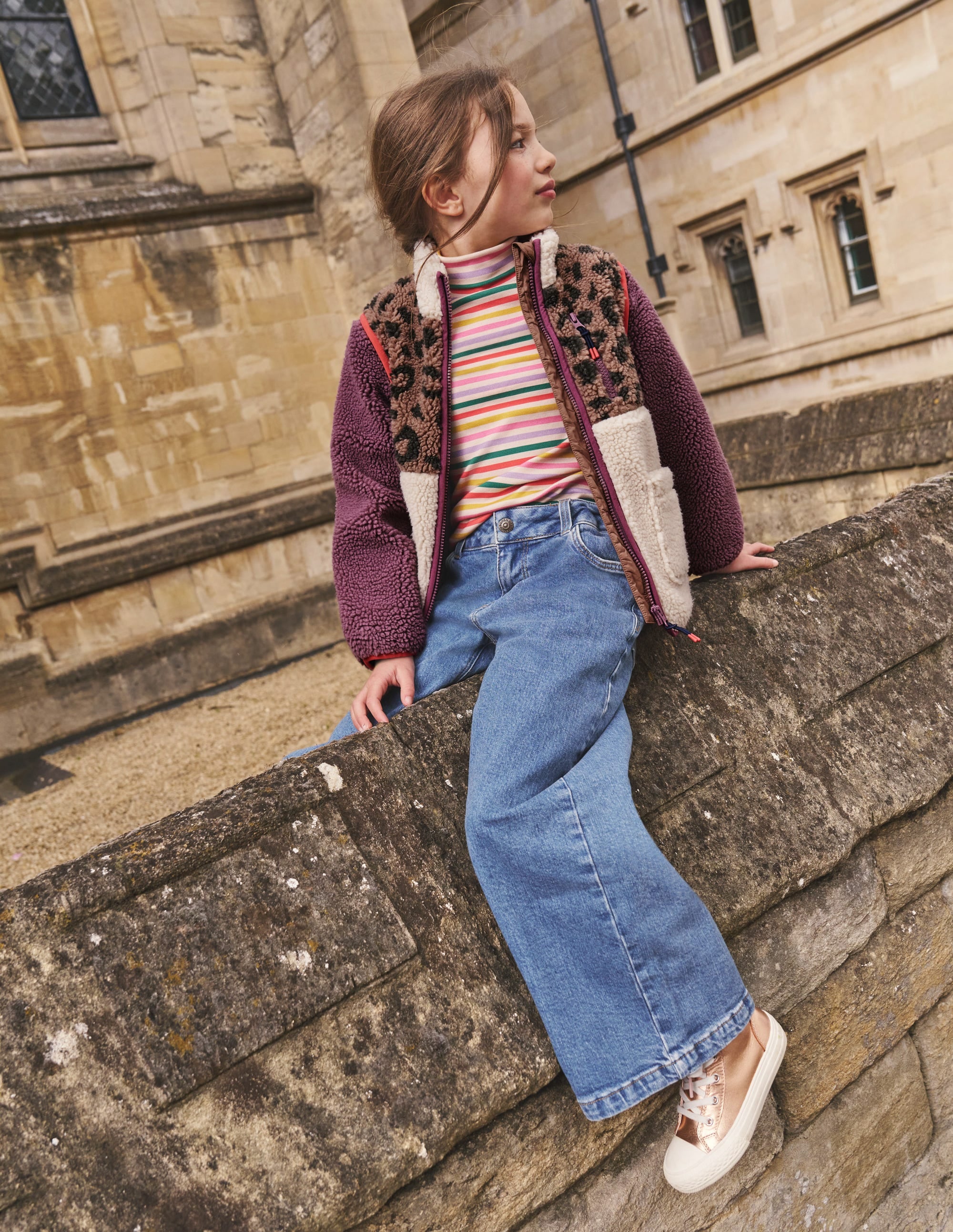Wide Leg Pants-Mid Vintage Blue - Image 4