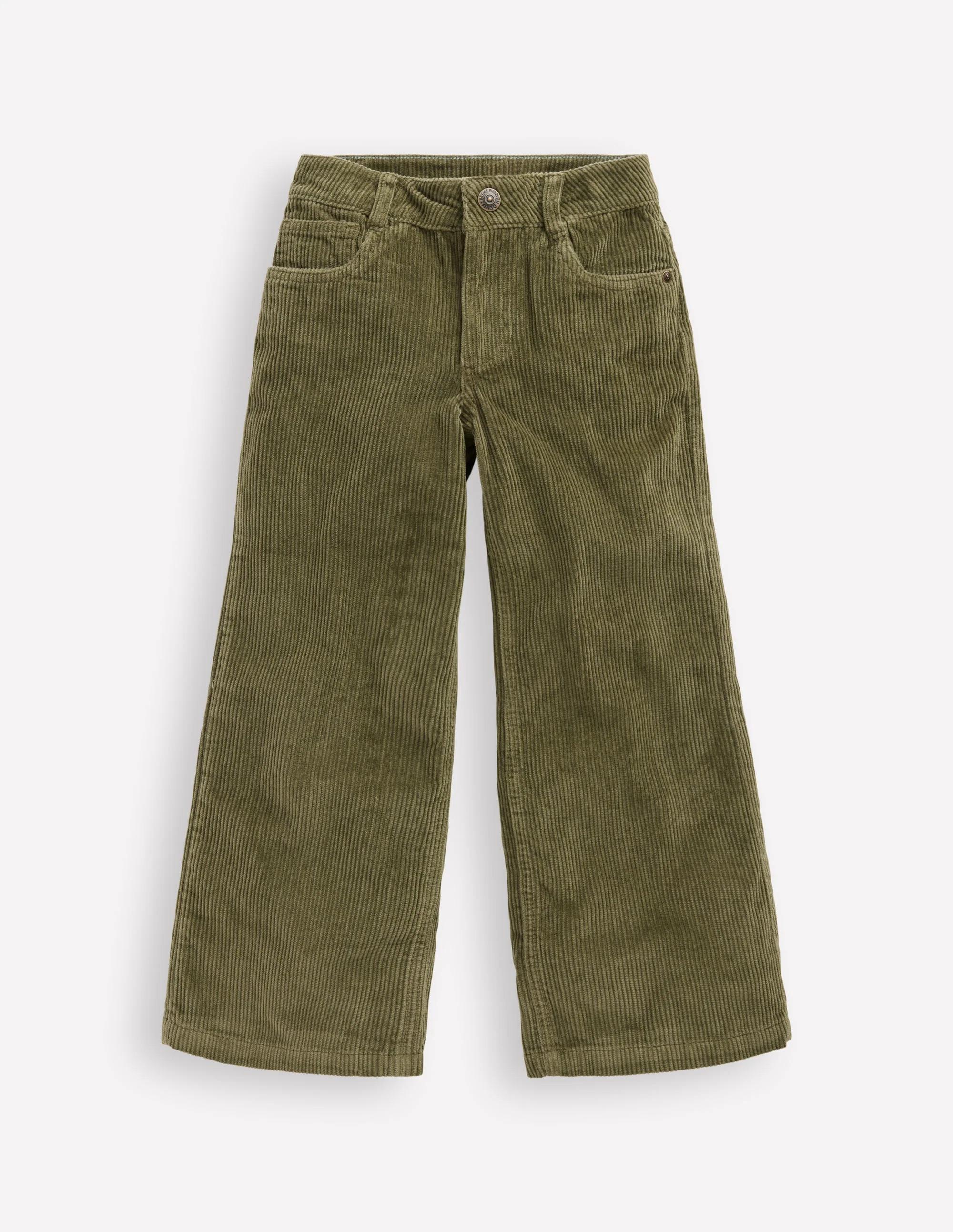 Wide Leg Pants-Woodland Green