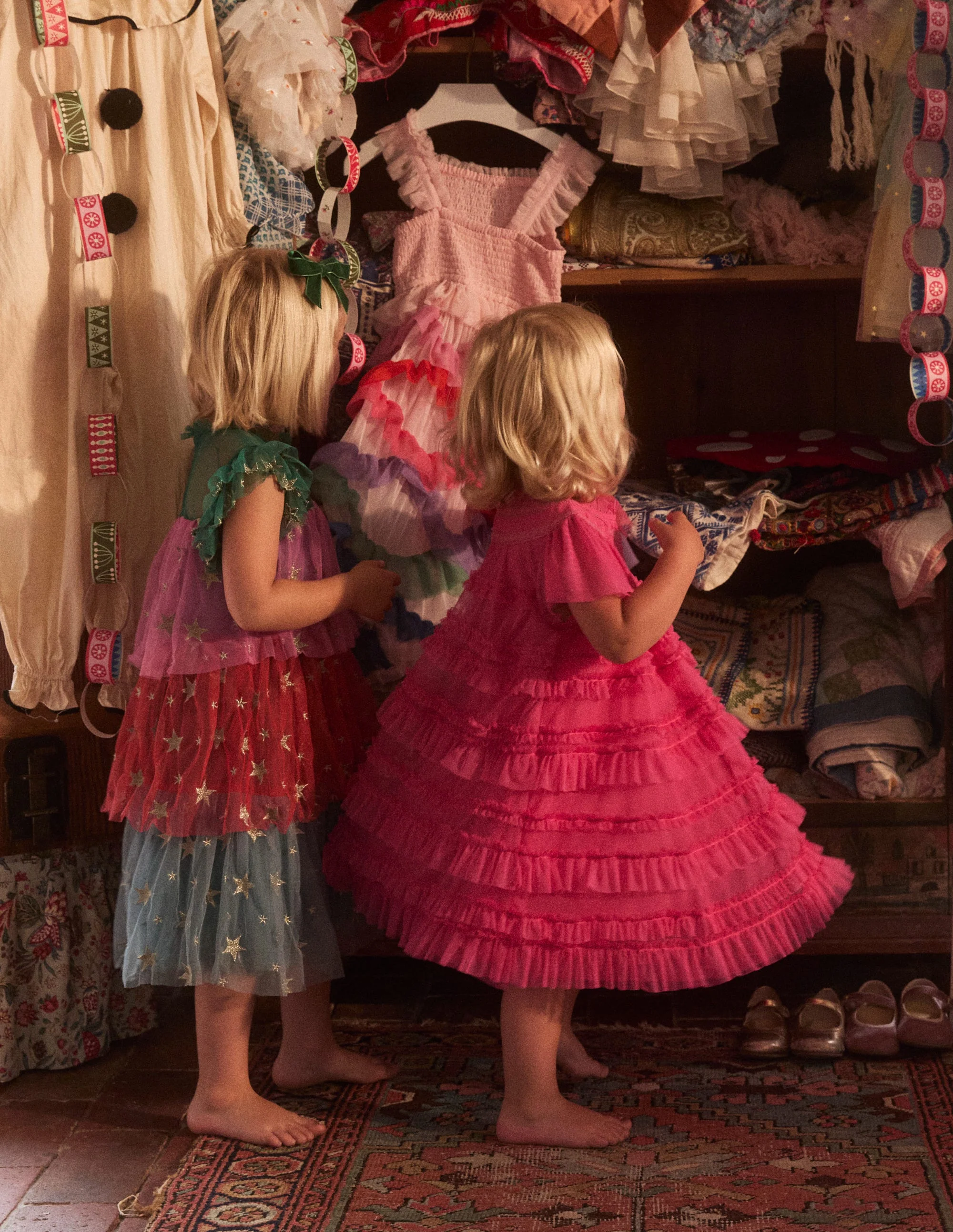 Winnie Tulle Tiered Dress-Rose Petal Pink - Image 4