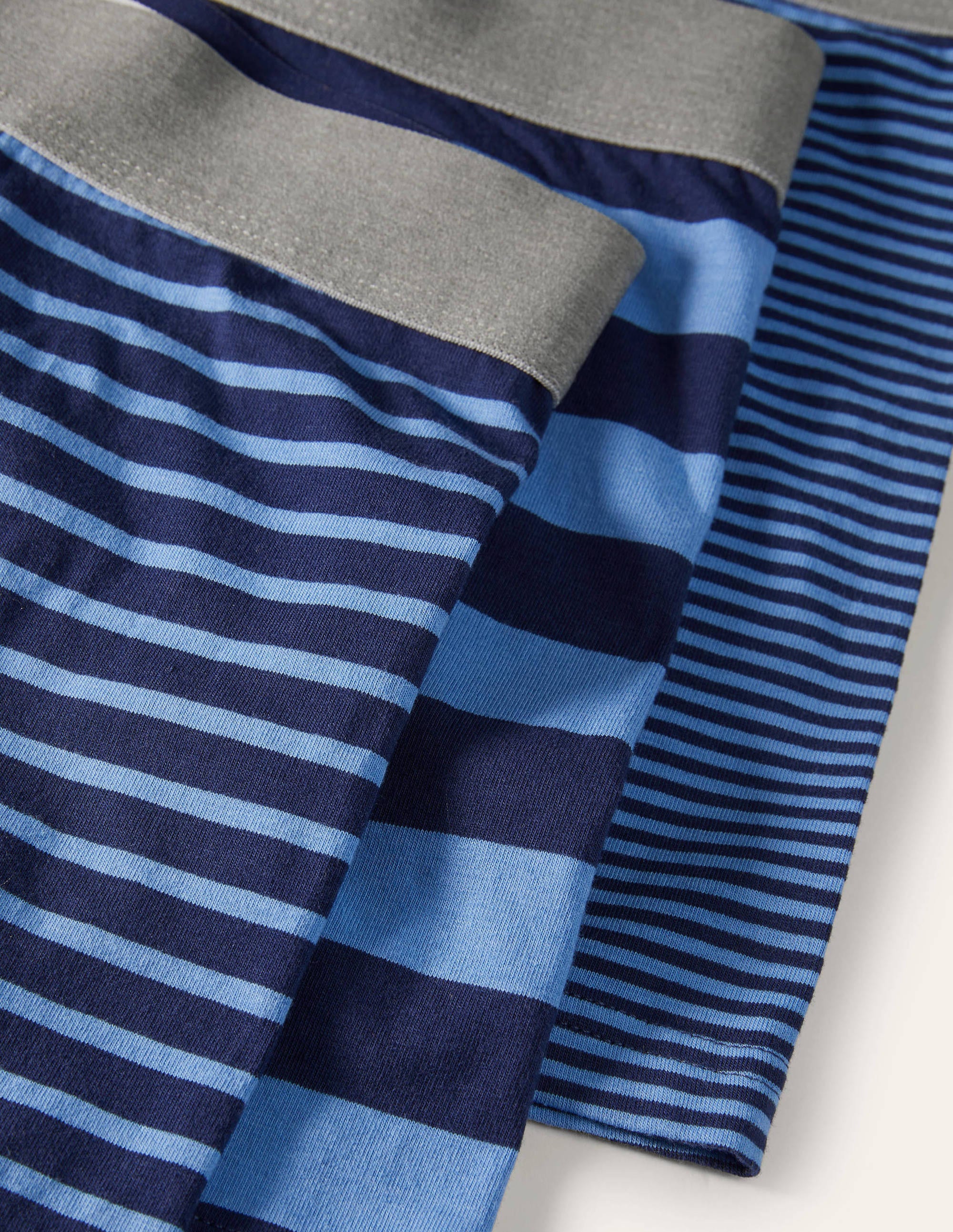 3 Pack Jersey Boxers-Blues Stripe Pack - Image 2