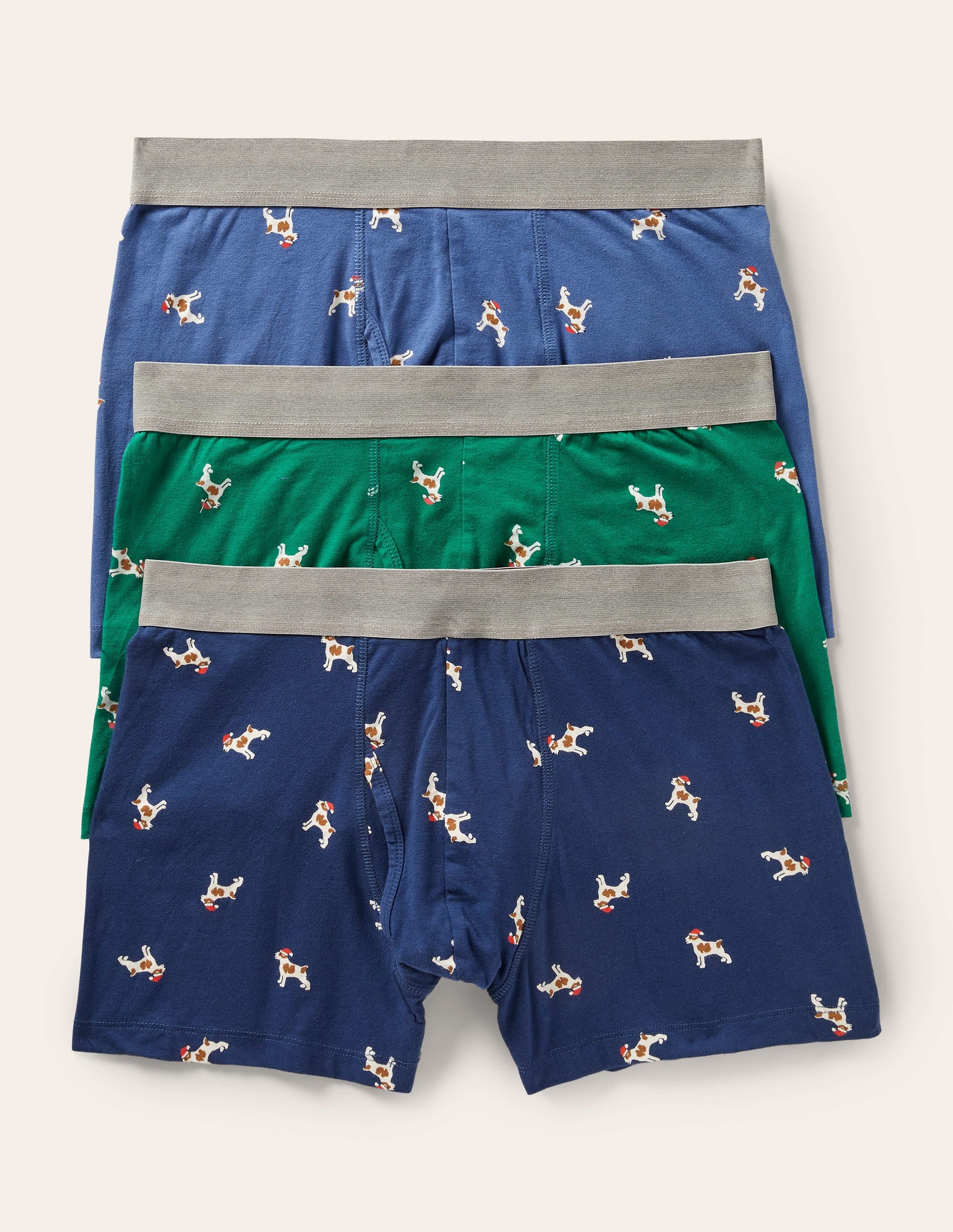 3 Pack Jersey Boxers-Christmas Sprout