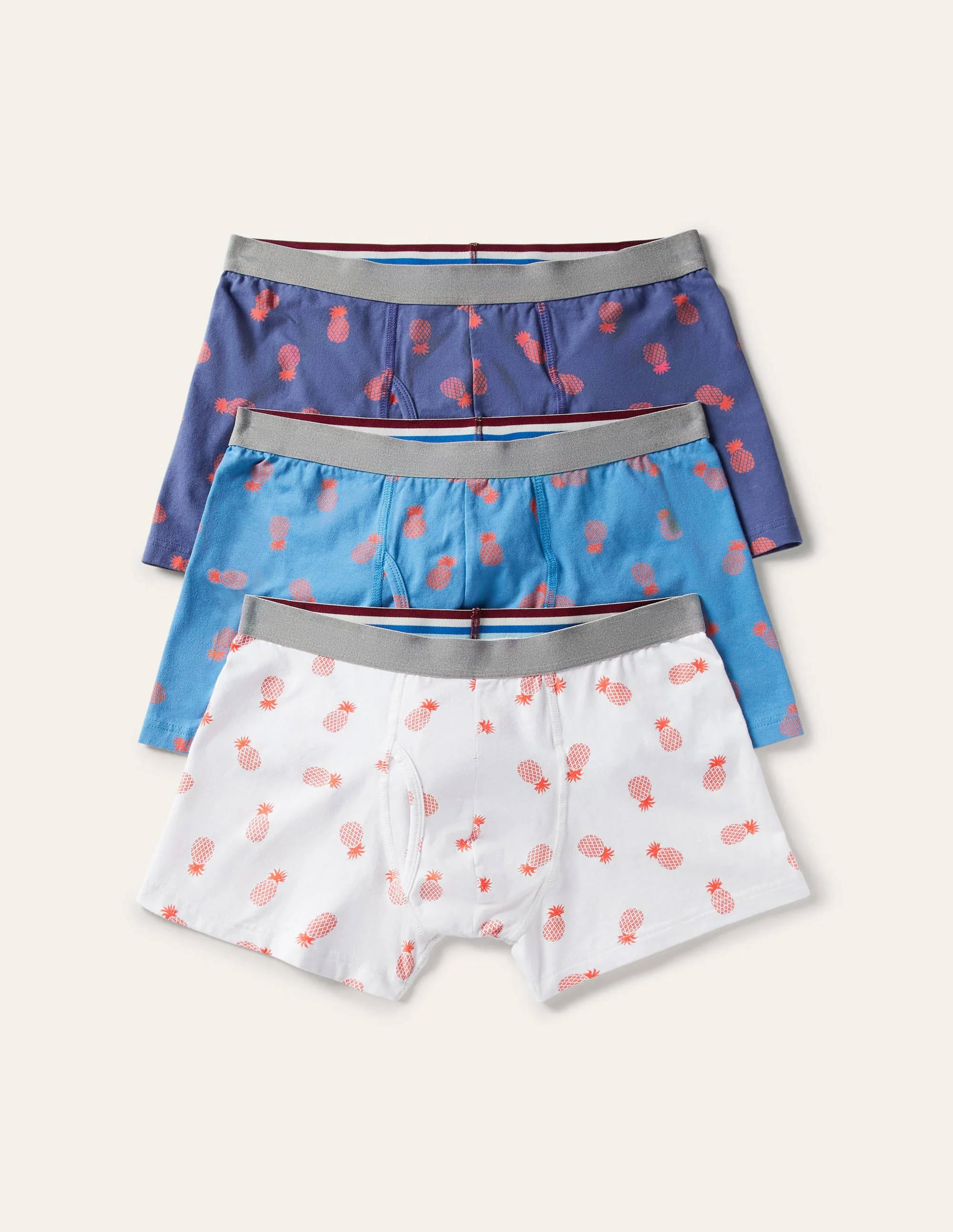 3 Pack Jersey Boxers-Pineapple Multi Pack