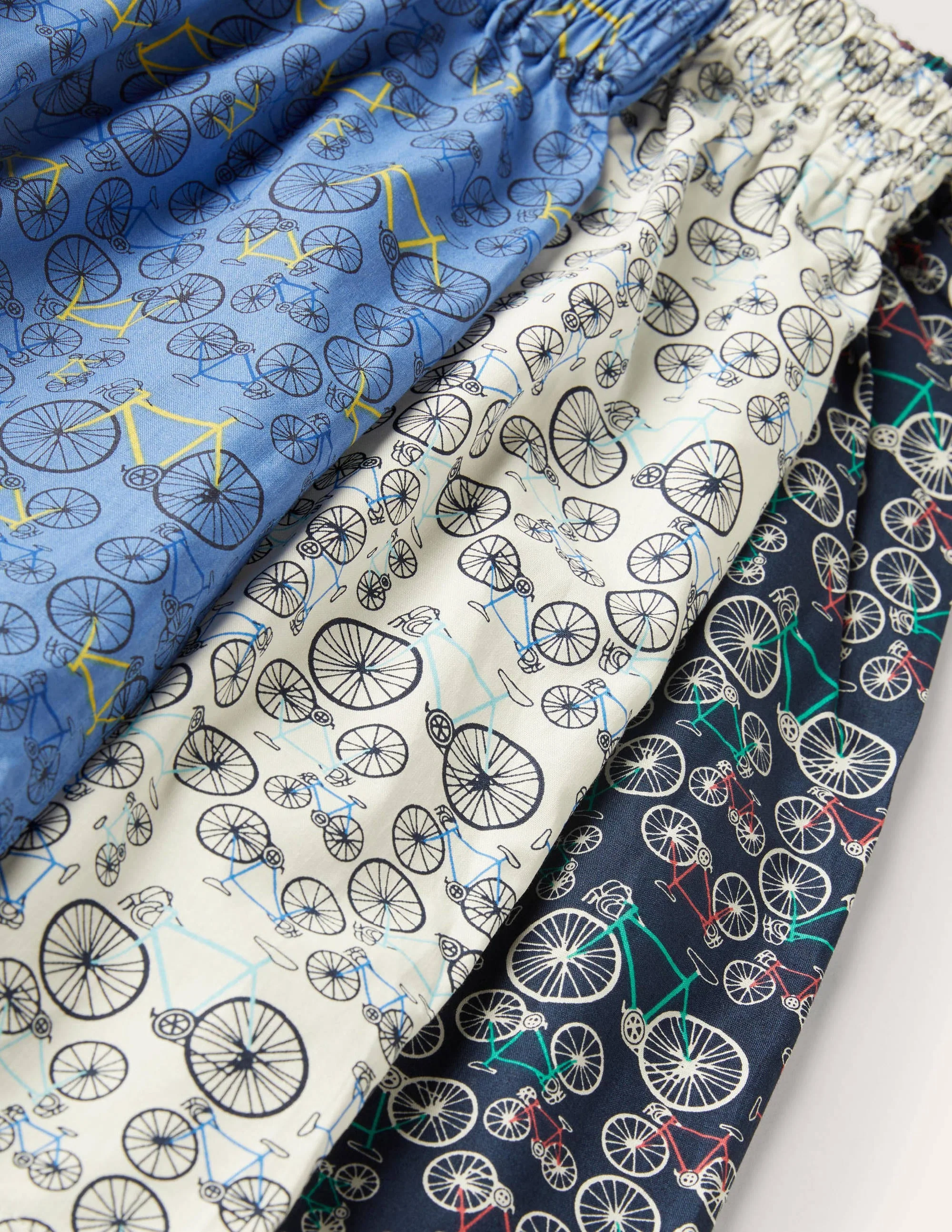 3 Pack Woven Boxers-Blues Bike Pack - Image 2