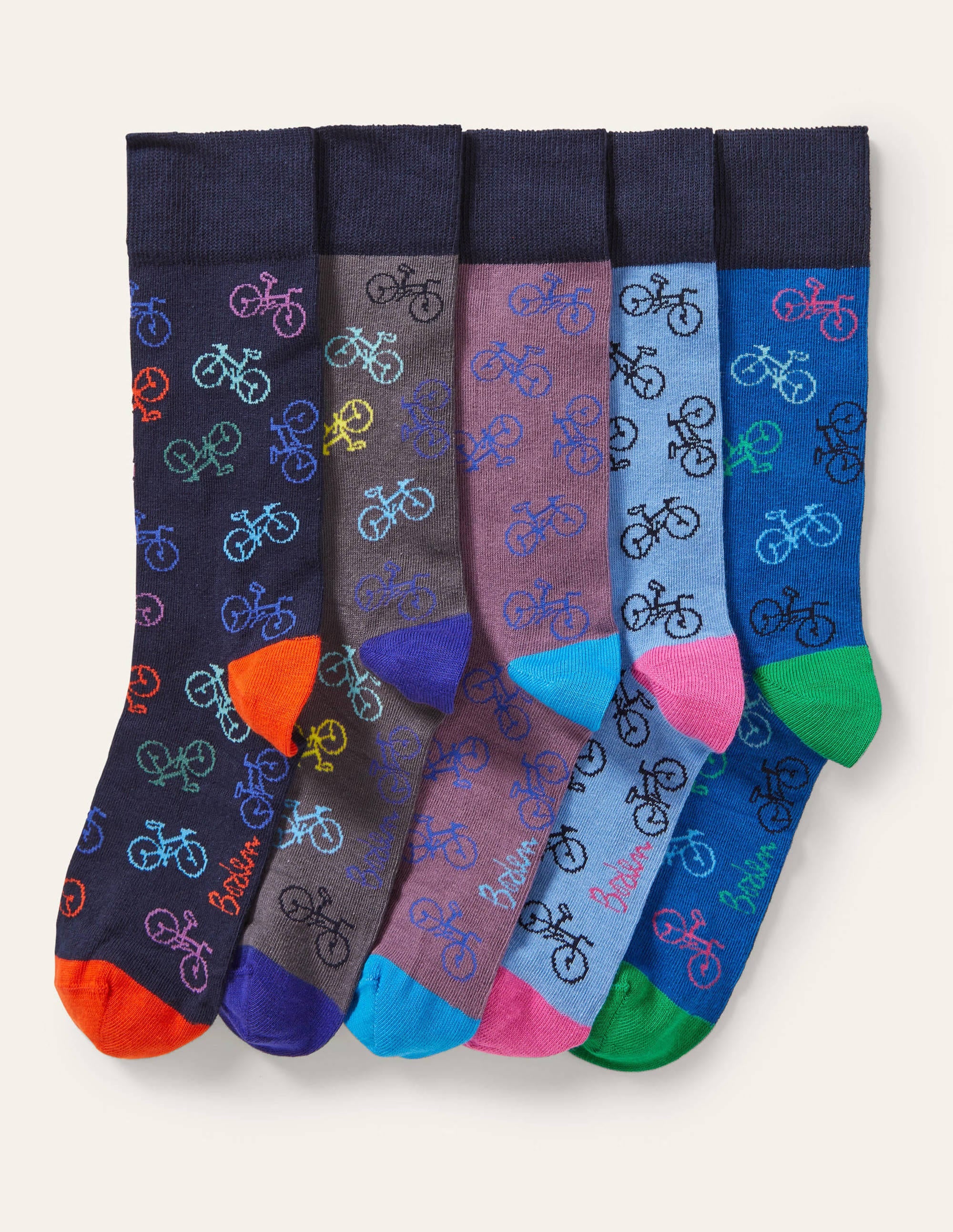 5 Pack Favourite Socks-Bike Multi Pack - Image 2