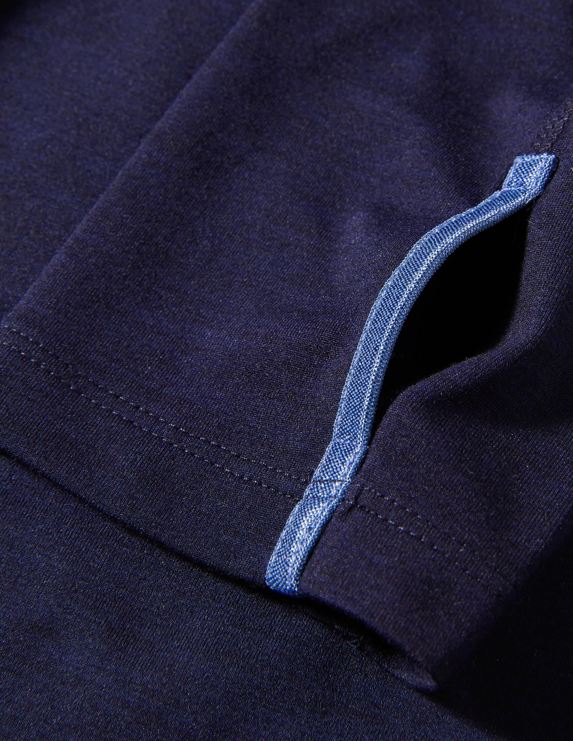 Active Long Sleeve Top-Space Blue Colour block - Image 7