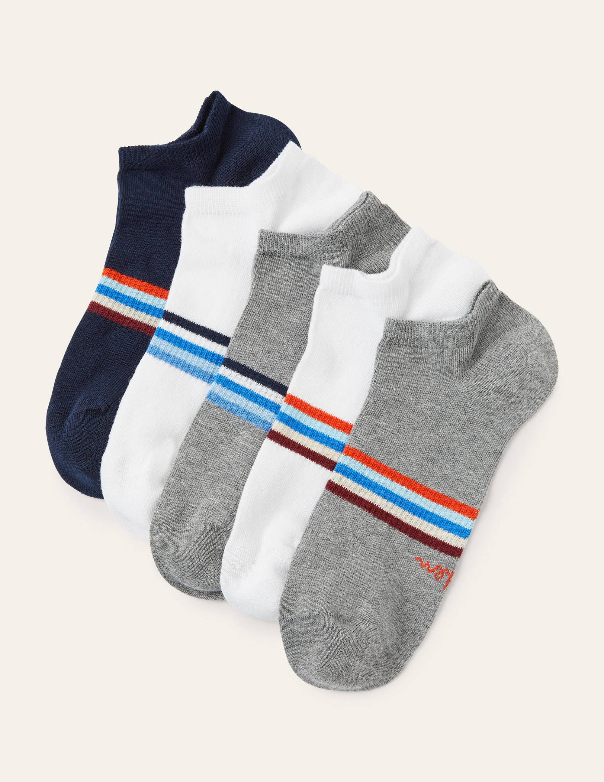 Ankle Socks-Signature Stripe Multi Pack
