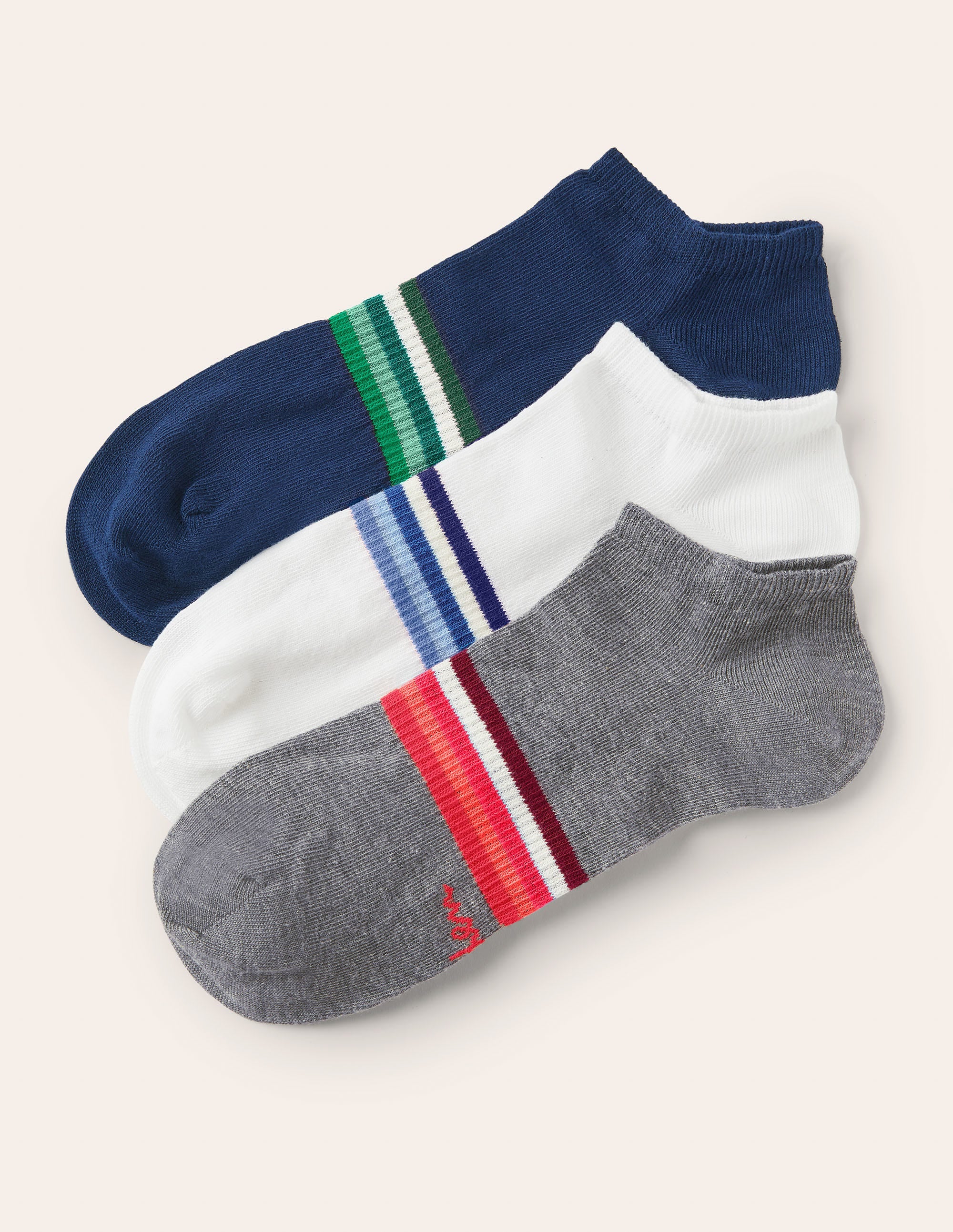 Ankle Socks-Stripe Mix Pack