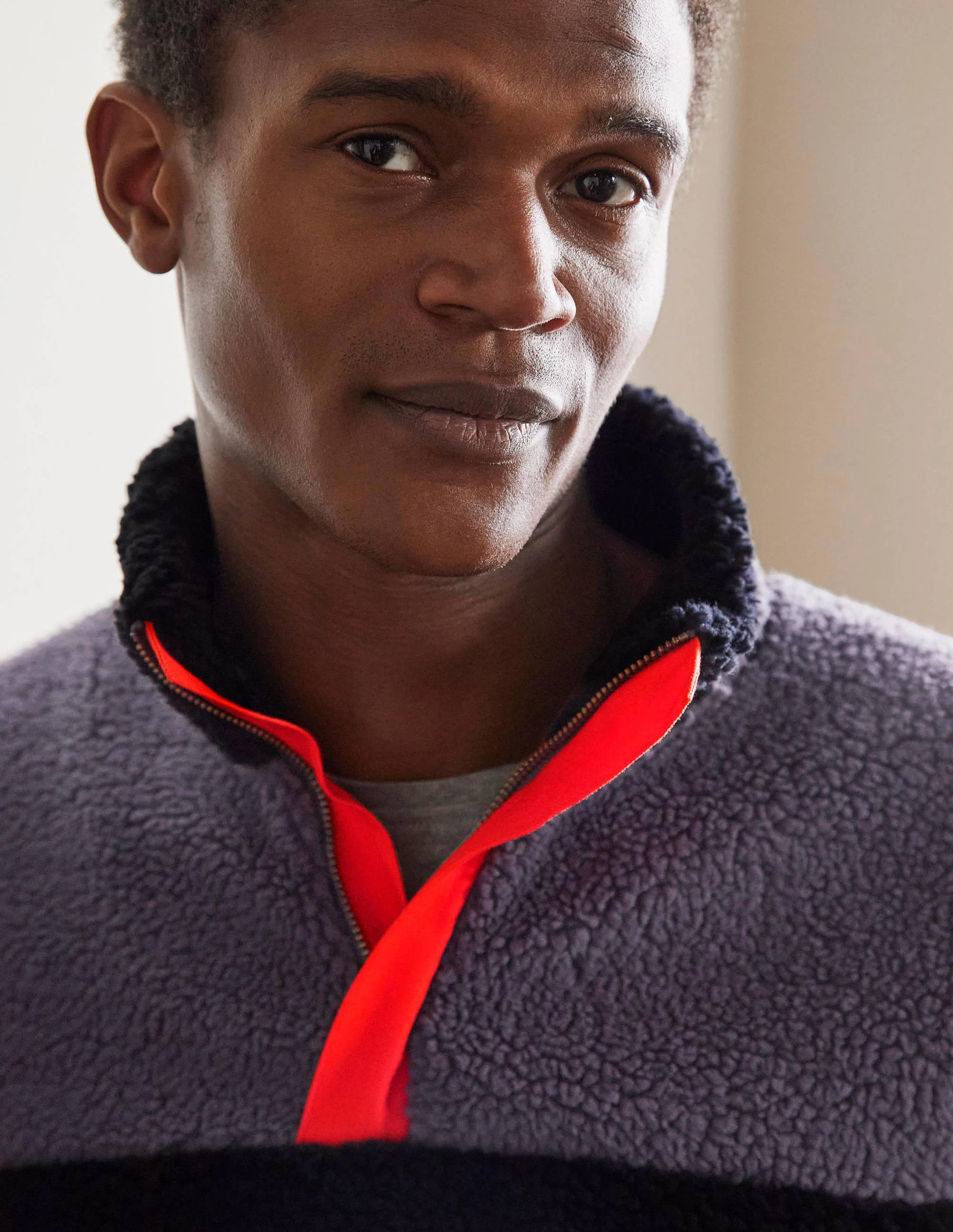 Barry Fleece-Grey Colourblock - Image 3