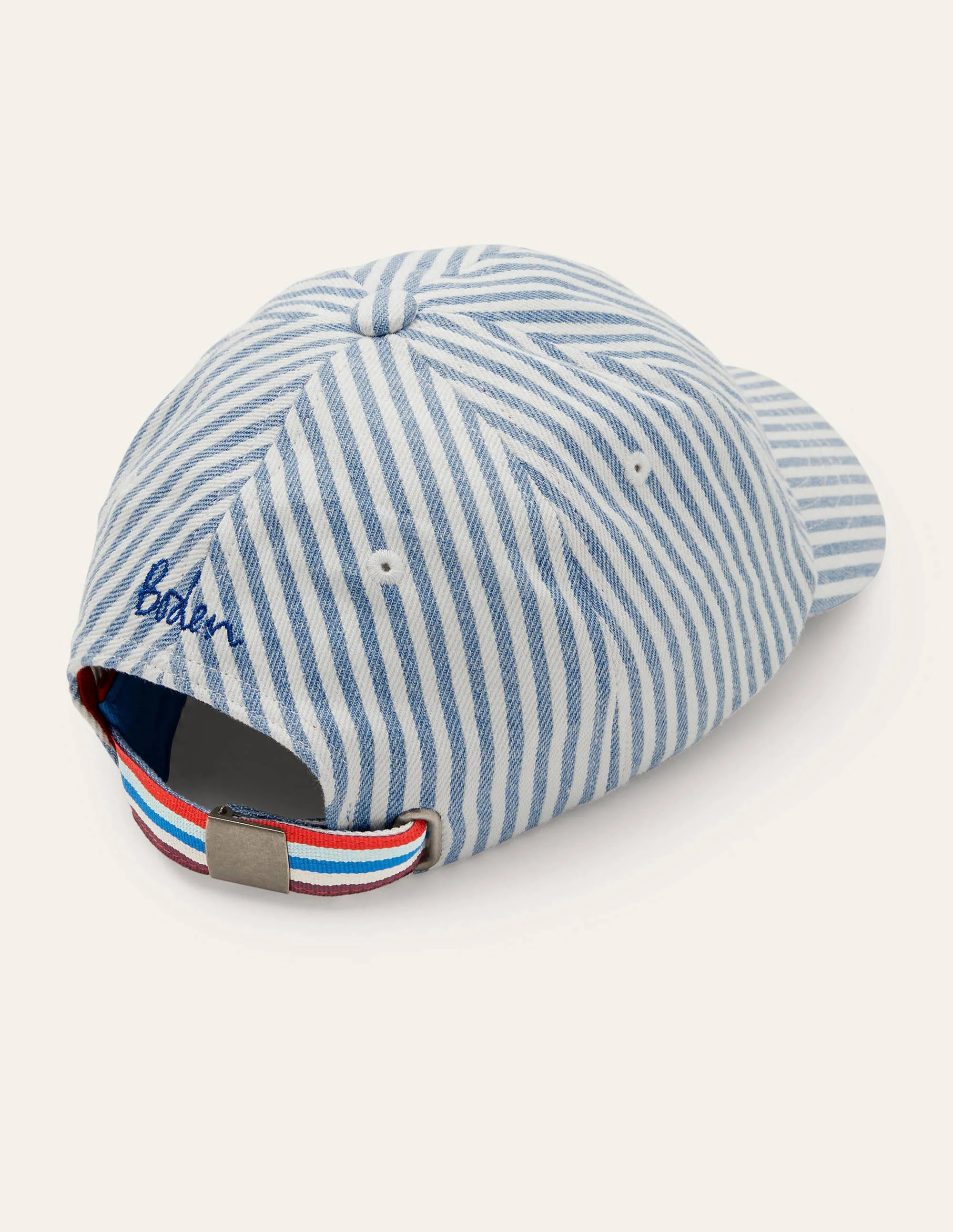 Baseball Cap-Marina/ White Stripe
