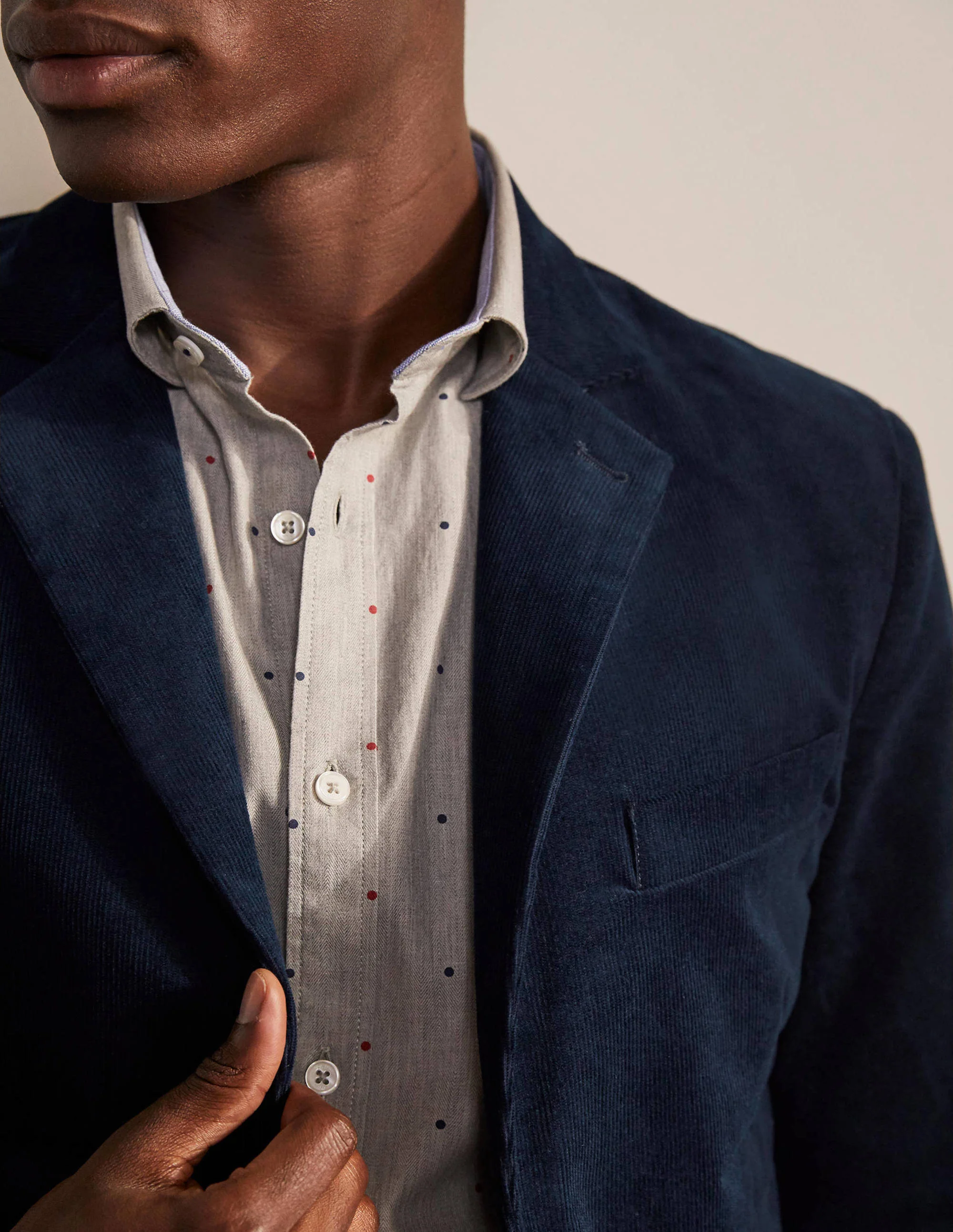 Belvedere Cord Blazer-Light Navy - Image 4