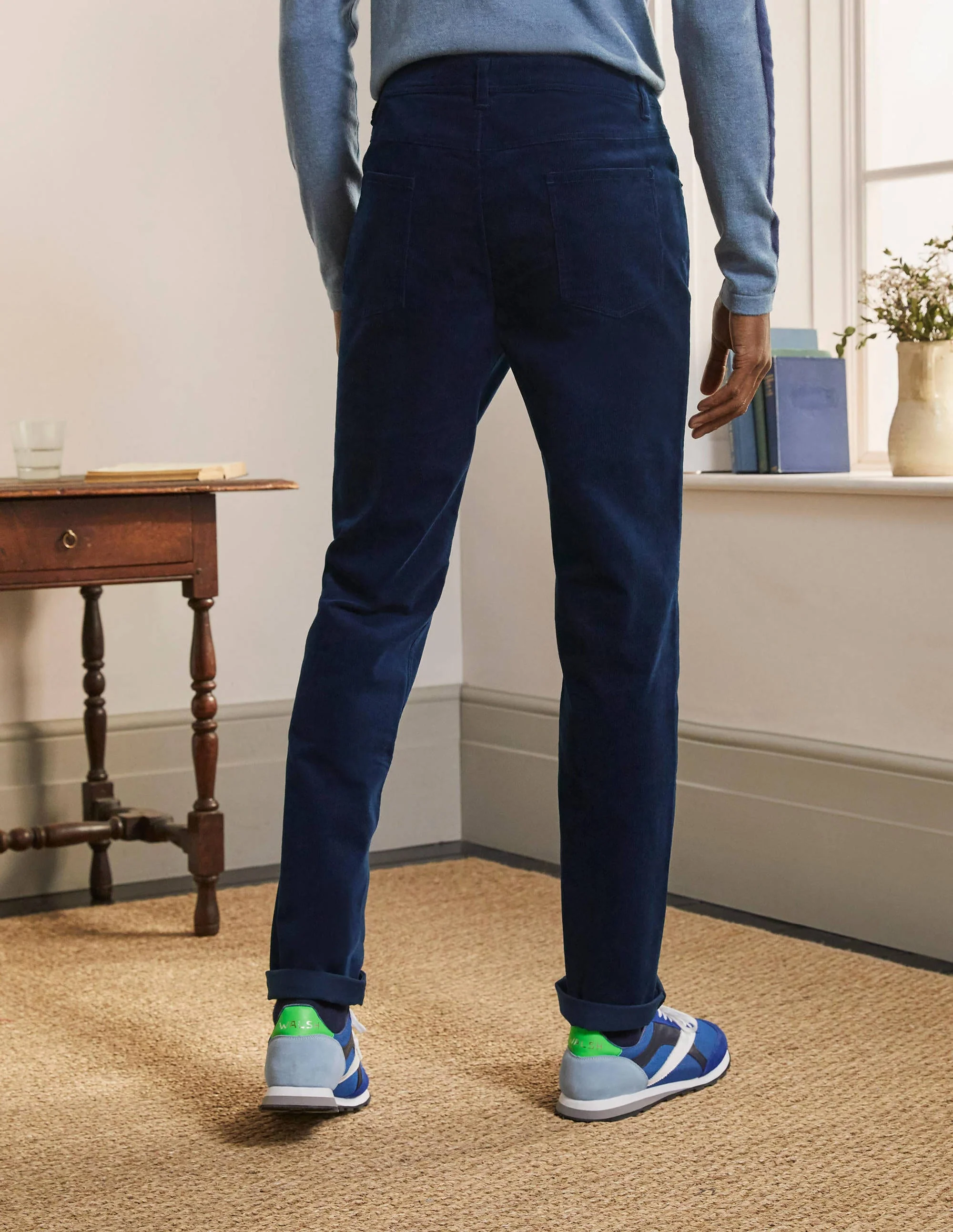 Belvedere Cord Pants-Light Navy - Image 3